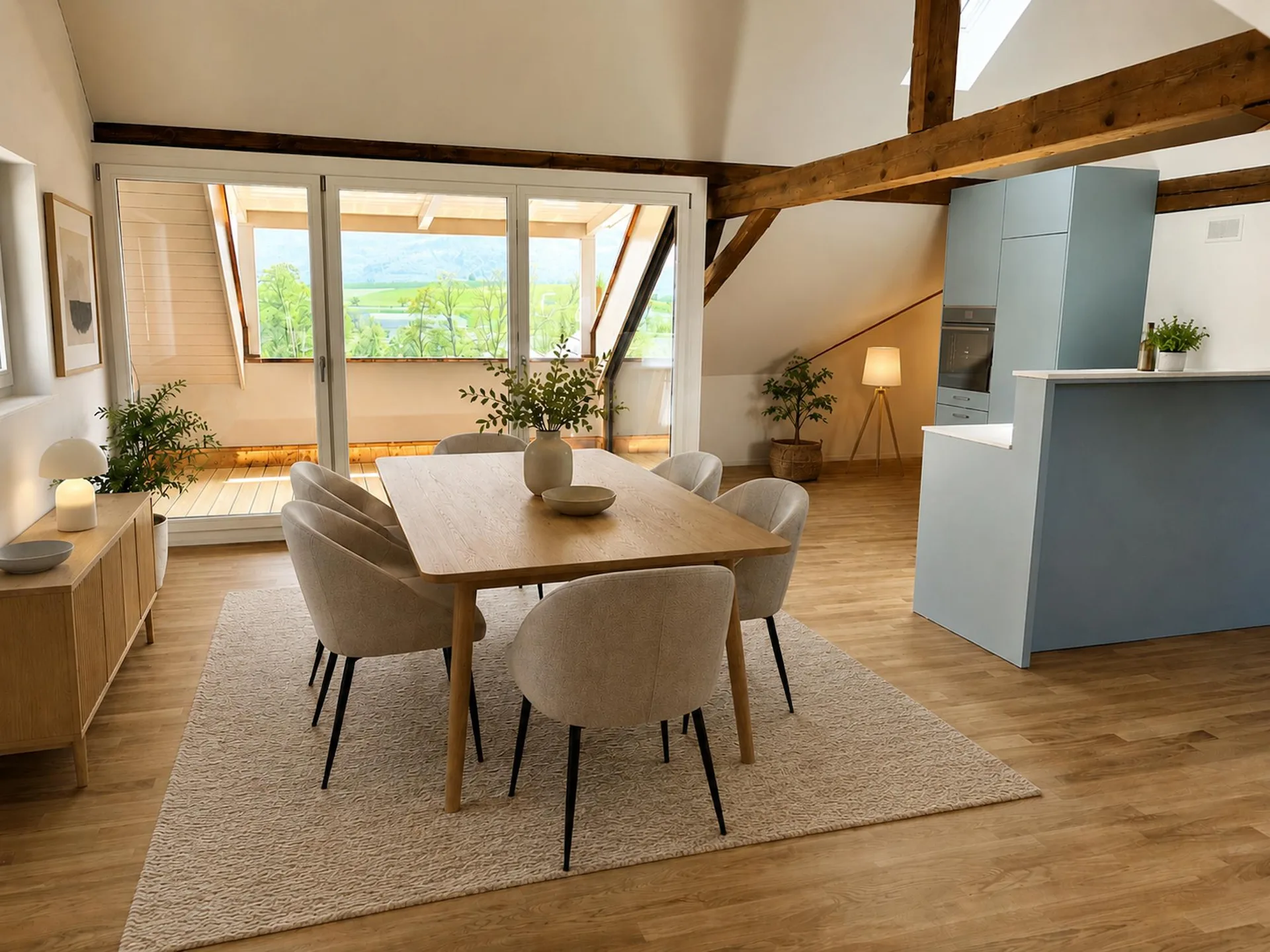 Stilvolles Neubau-Loft mit Balkon