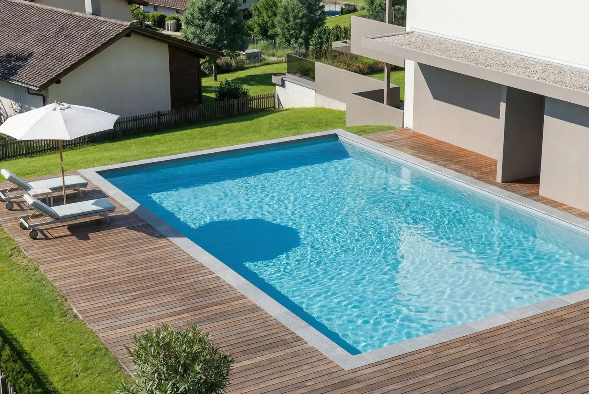 The Lakeside Terraces in 2028 with swimming pool - 2.5 to 5.5 rooms