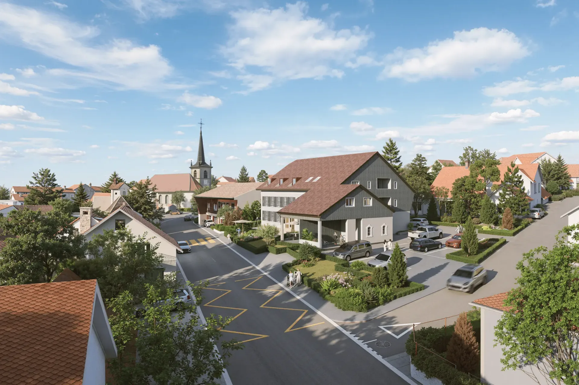 Neue 4,5-Zimmer-Wohnung in Autigny mit Balkon und 2 Parkplätzen (LOT 3)