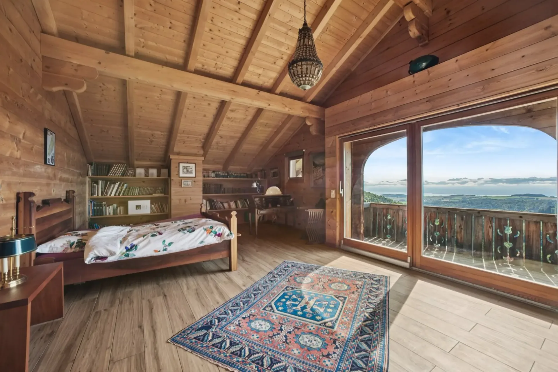 Villa d'exception au charme alpin avec vue imprenable