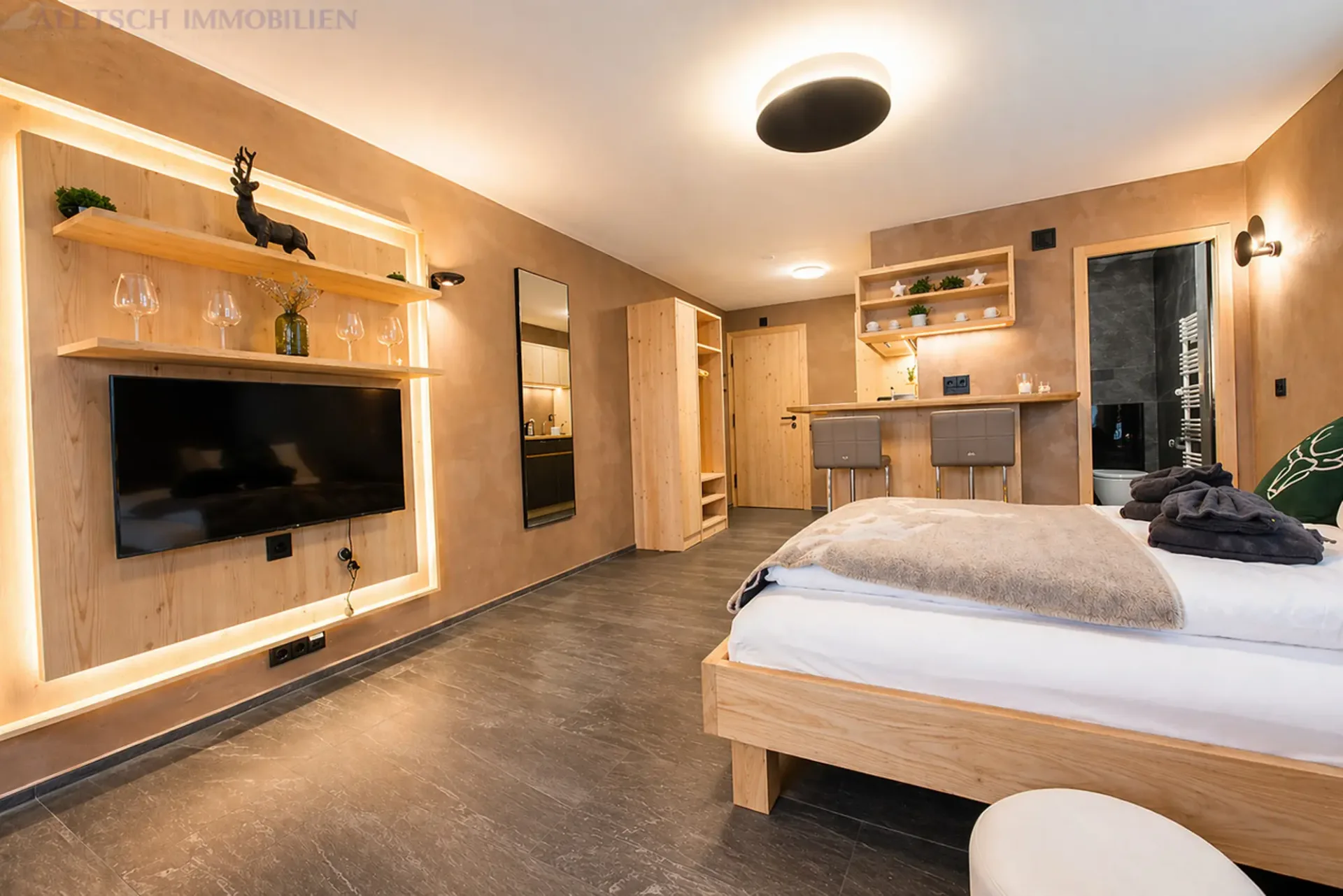 originell renoviertes Studio zur Dauermiete in Zermatt