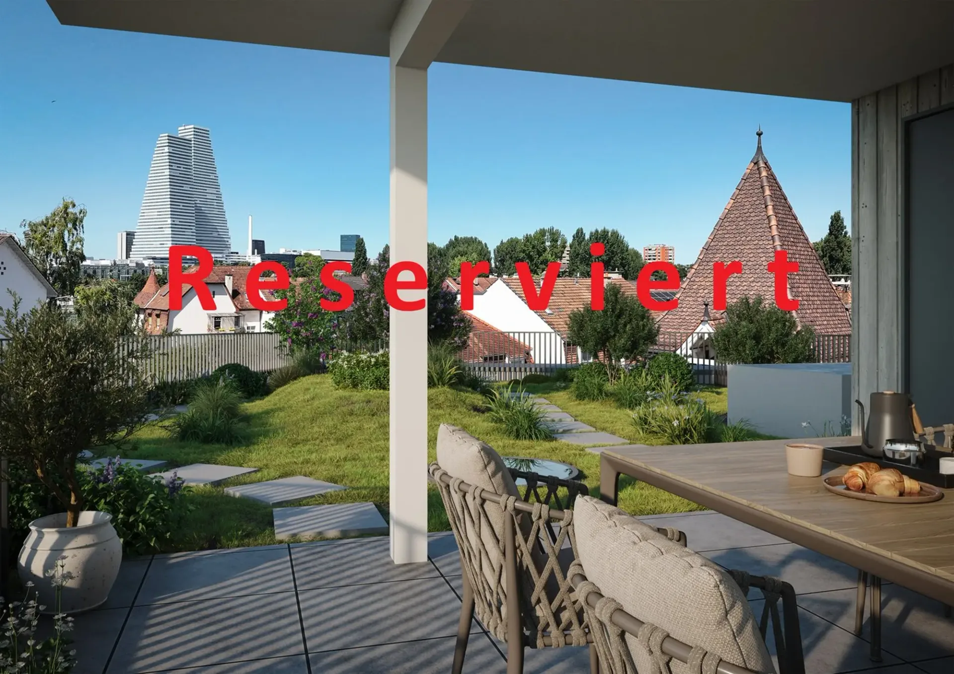 RESERVIERT: Exklusive 3.5 Zimmer Attika Wohnung mit Studio und grossem Dachgarten