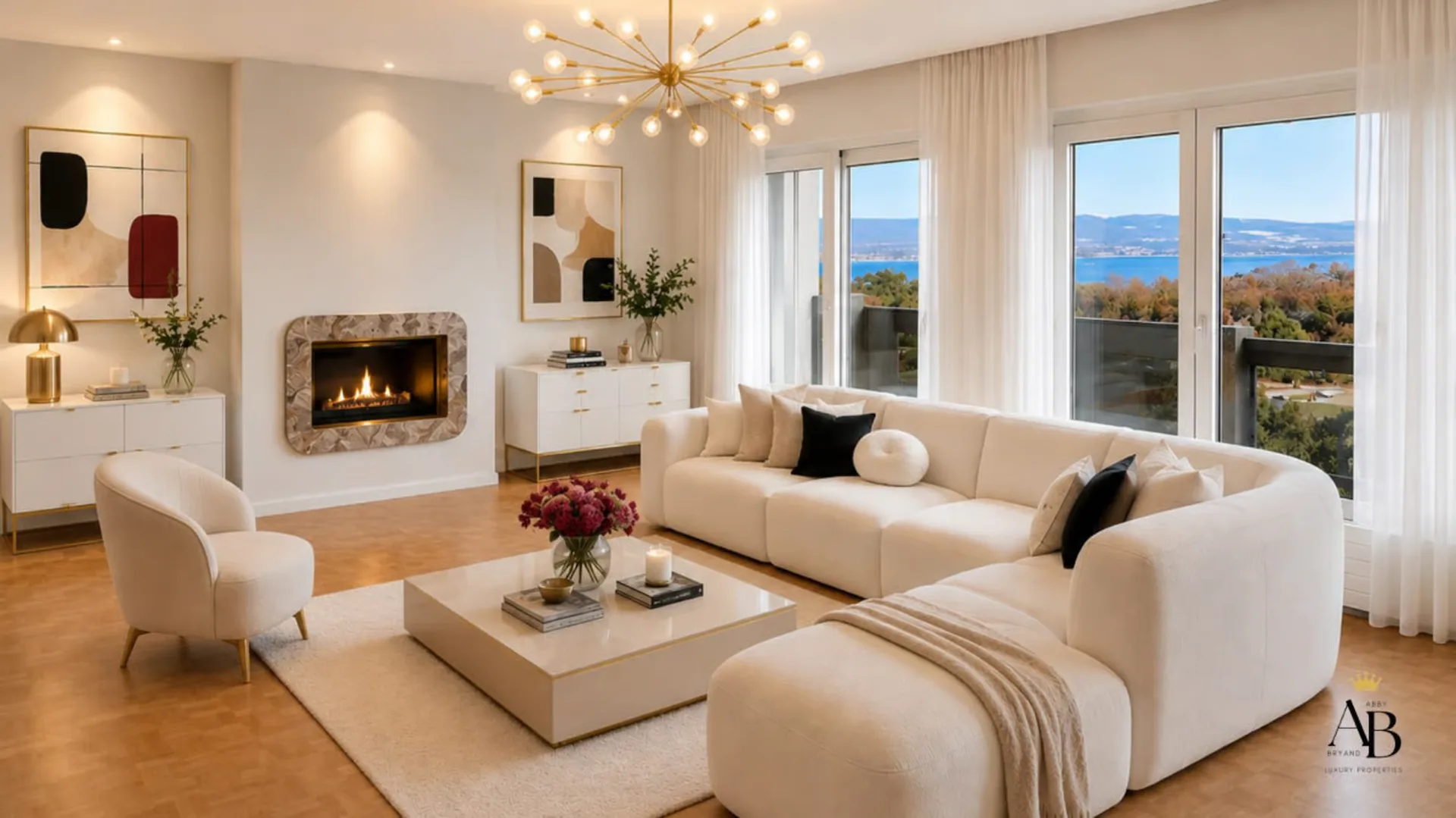 Elegante appartamento con vista lago, residenza di lusso con piscina interna e jacuzzi