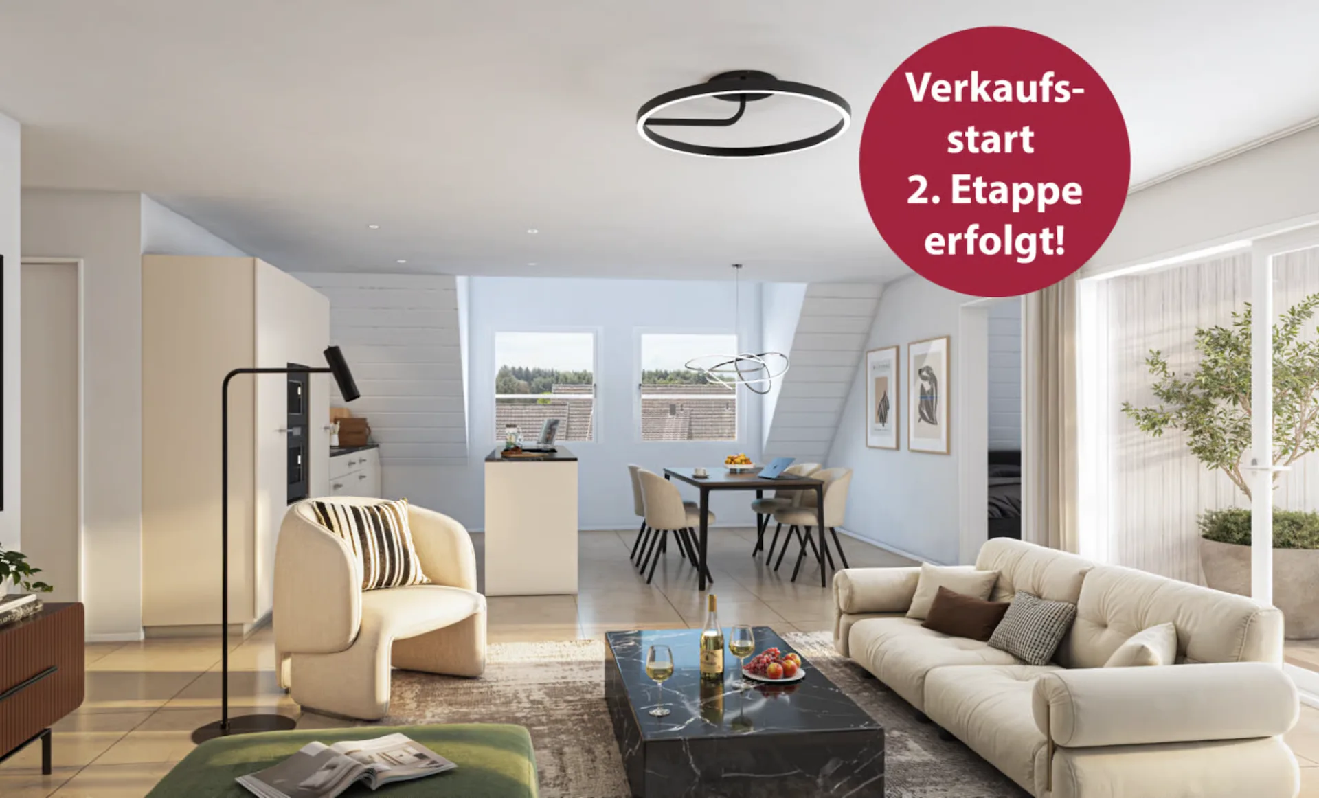 Verkaufsstart 2. Etappe - modernes Wohneigentum in Grafstal