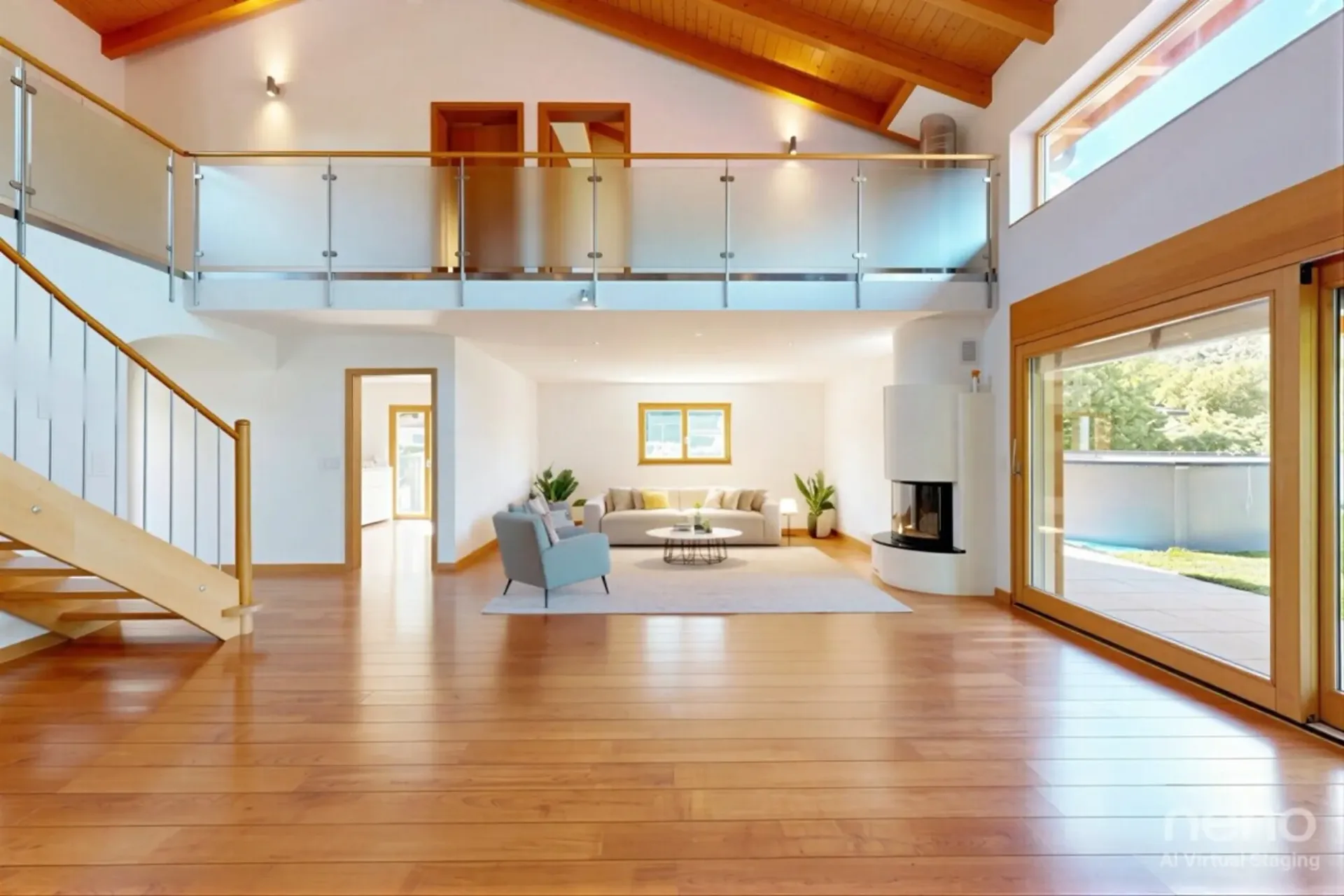 Spacious individual house with beautiful volumes