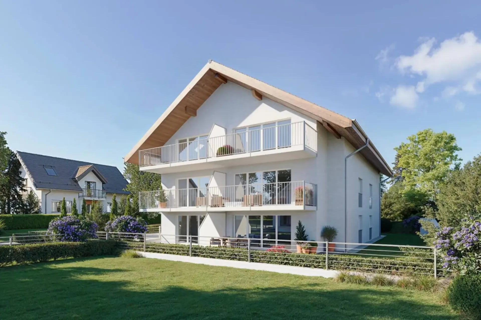 Luxusgipfel, Blick auf die Alpen für dieses 3,5-Zimmer-Attikapartment