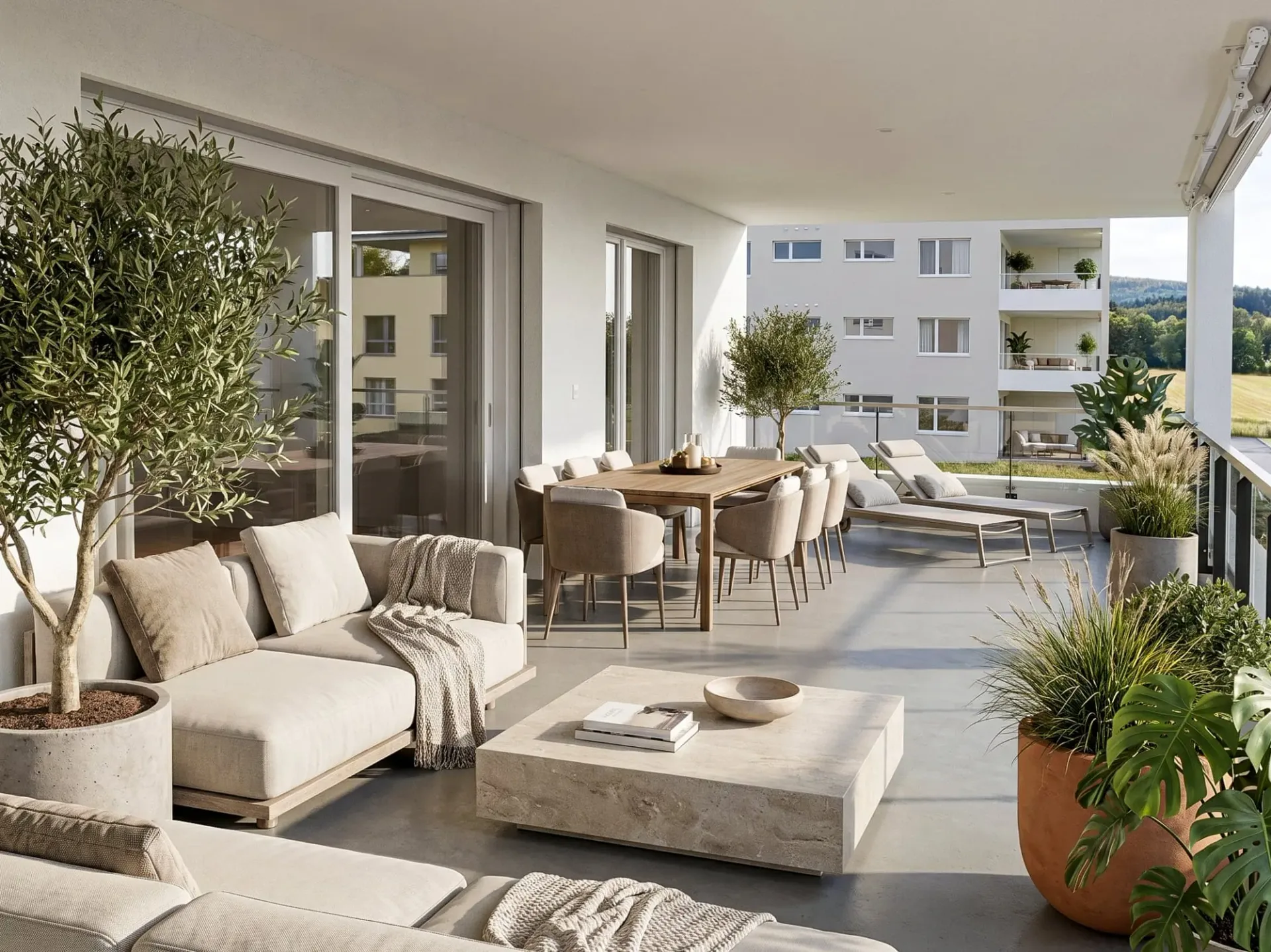 Moderne Wohnoase mit grosser Terrasse und viel Licht