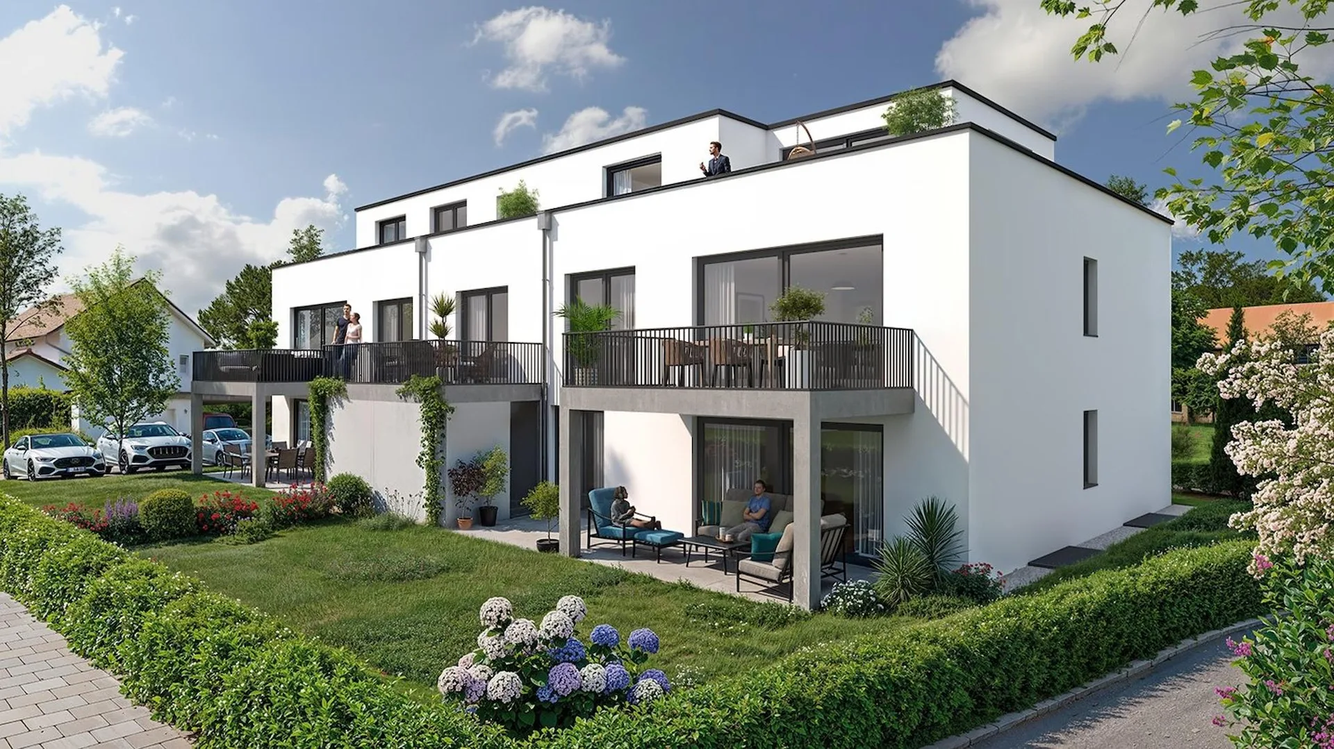 Moderne 4.5-Zimmer-Neubau-Wohnung (A) mit Garten und Tiefgarage in Ziefen