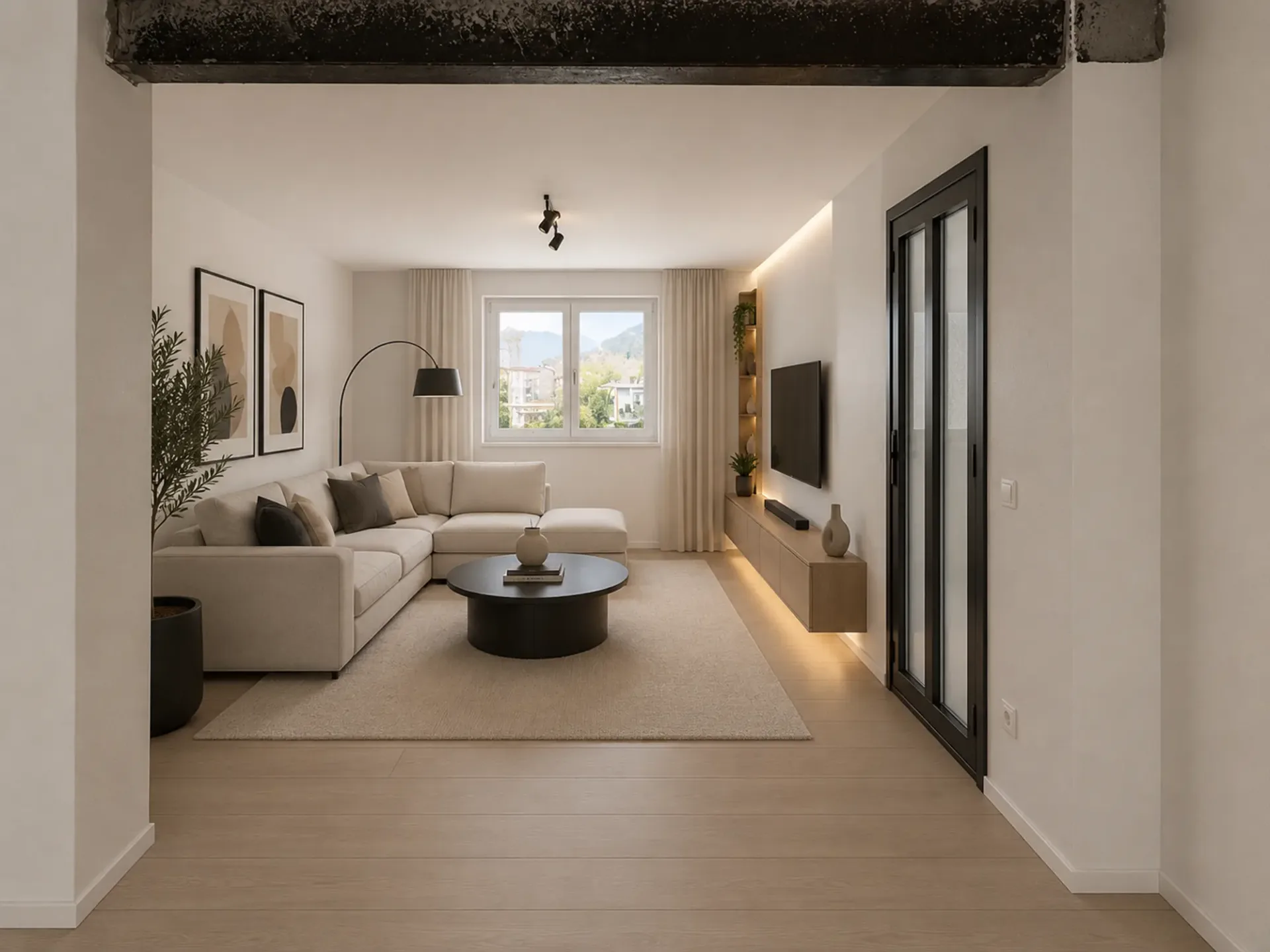 NEUES 3.5-ZIMMER-WOHNUNG IN EINER BIFAMILIEN-VILLA IN CRESCIANO – ERDGESCHOSS