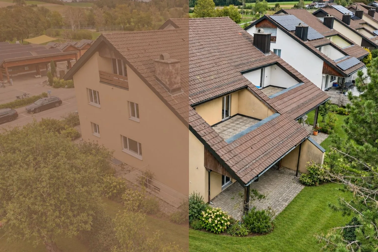 Maison unifamiliale de 6,5 pièces accolée d'un seul côté avec potentiel de rénovation