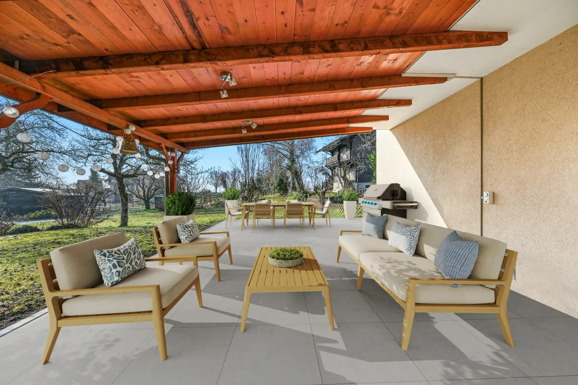 VILLA A SCHIERA SPaziosa DI 5.5 LOCALI A CHERNEX