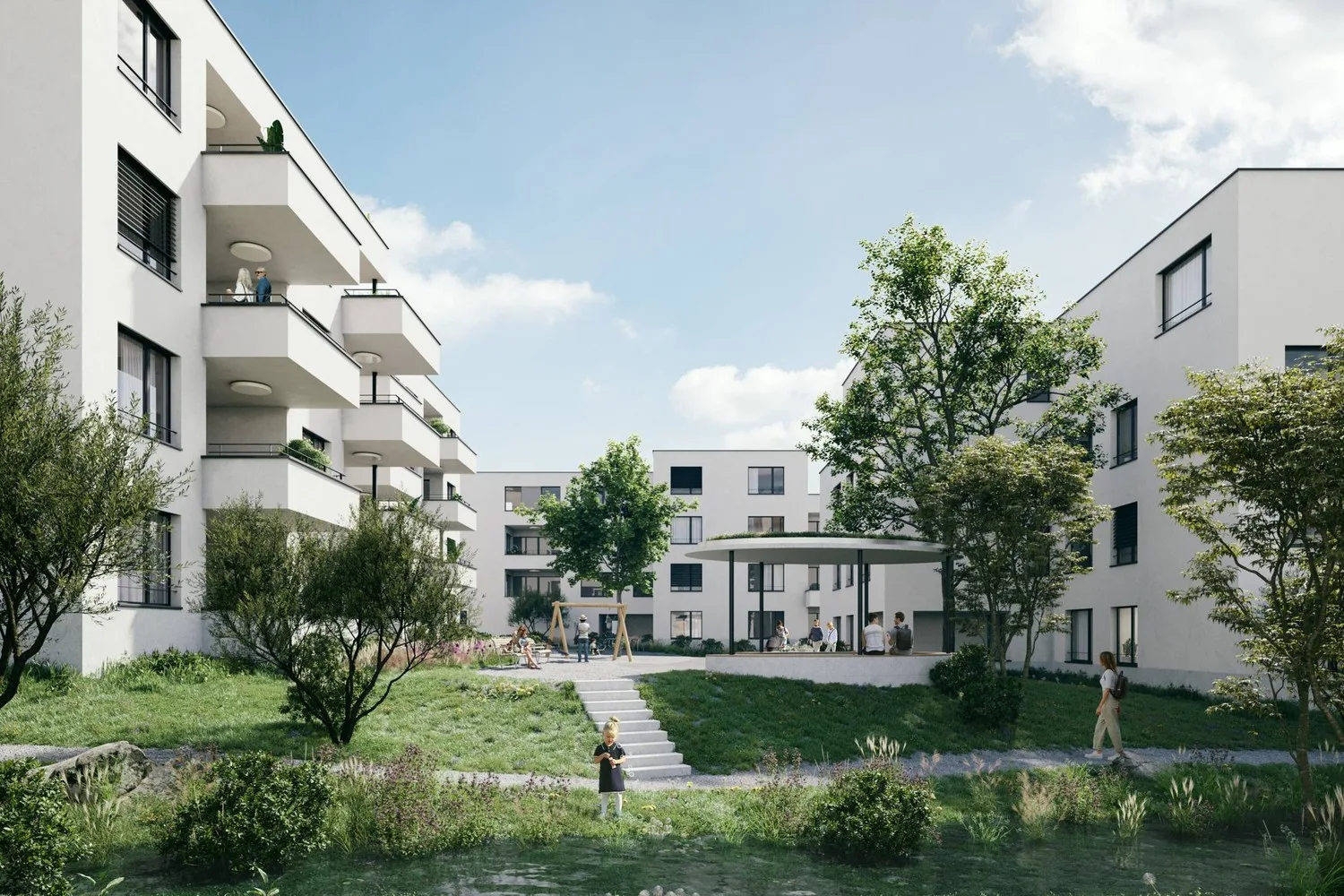 Exklusive Alterswohnungen mit Weitblick  3.5-Zimmer-Attikawohnung im Bachpark Widen