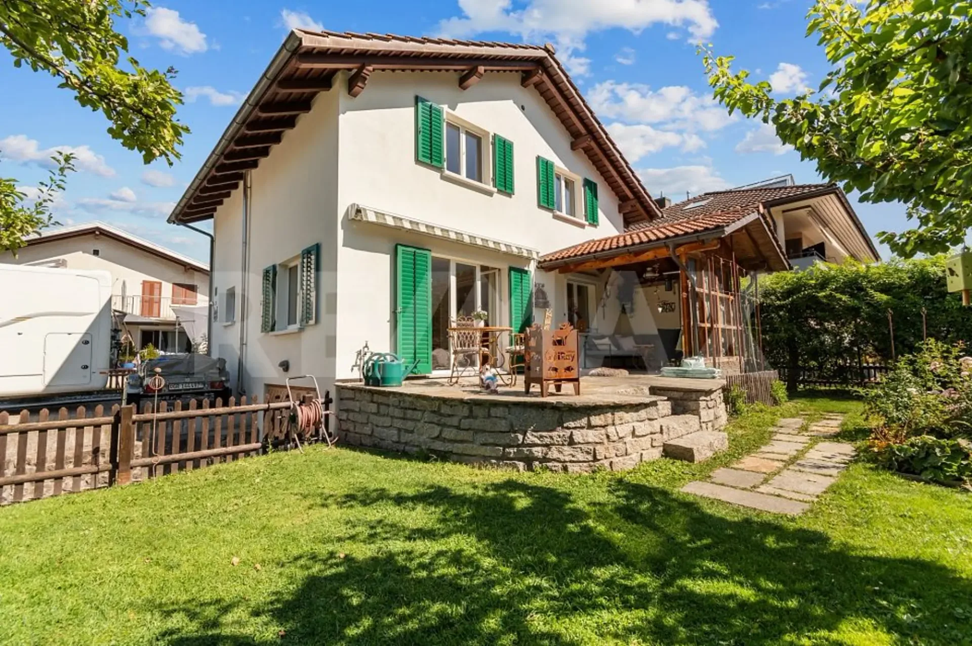 Casa unifamiliare affascinante con idillio giardino, tranquilla e centrale a Landquart