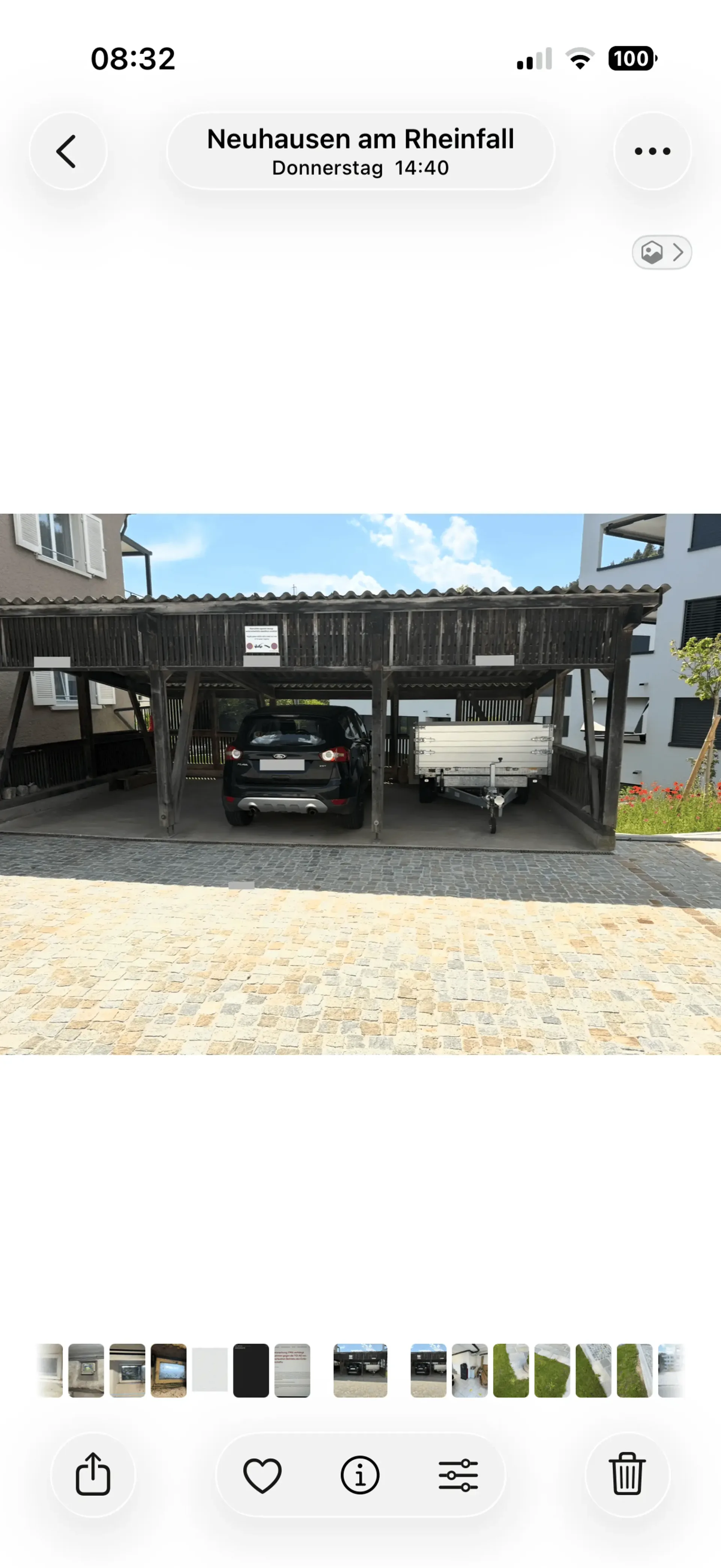 Carport mit Lademöglichkeit für E Auto an der Engestrasse 35 in Neuhausen zu vermieten