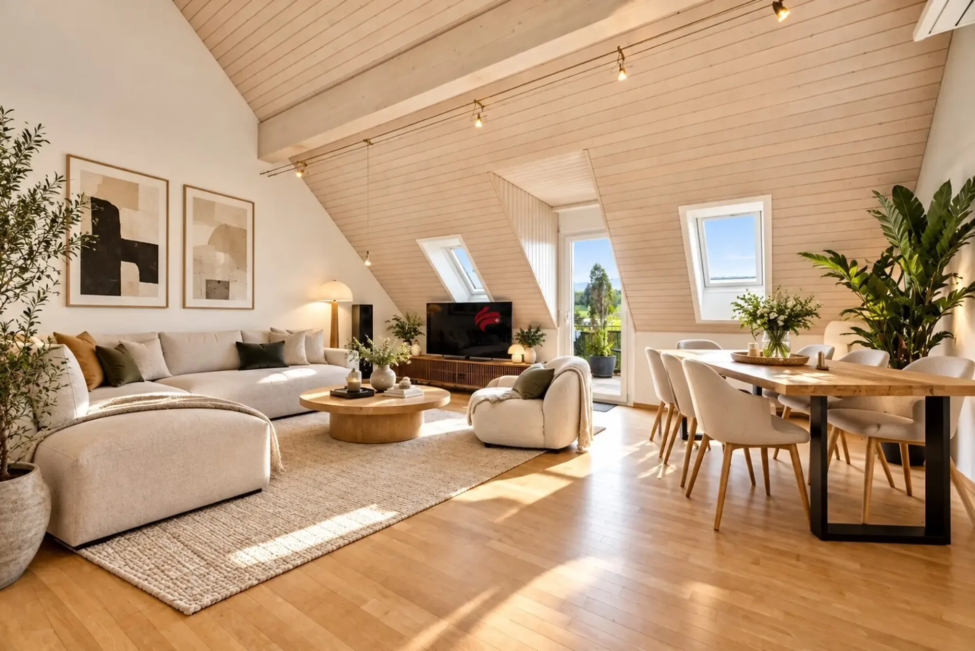 Exklusive Attikawohnung mit Fernsicht und Terrasse