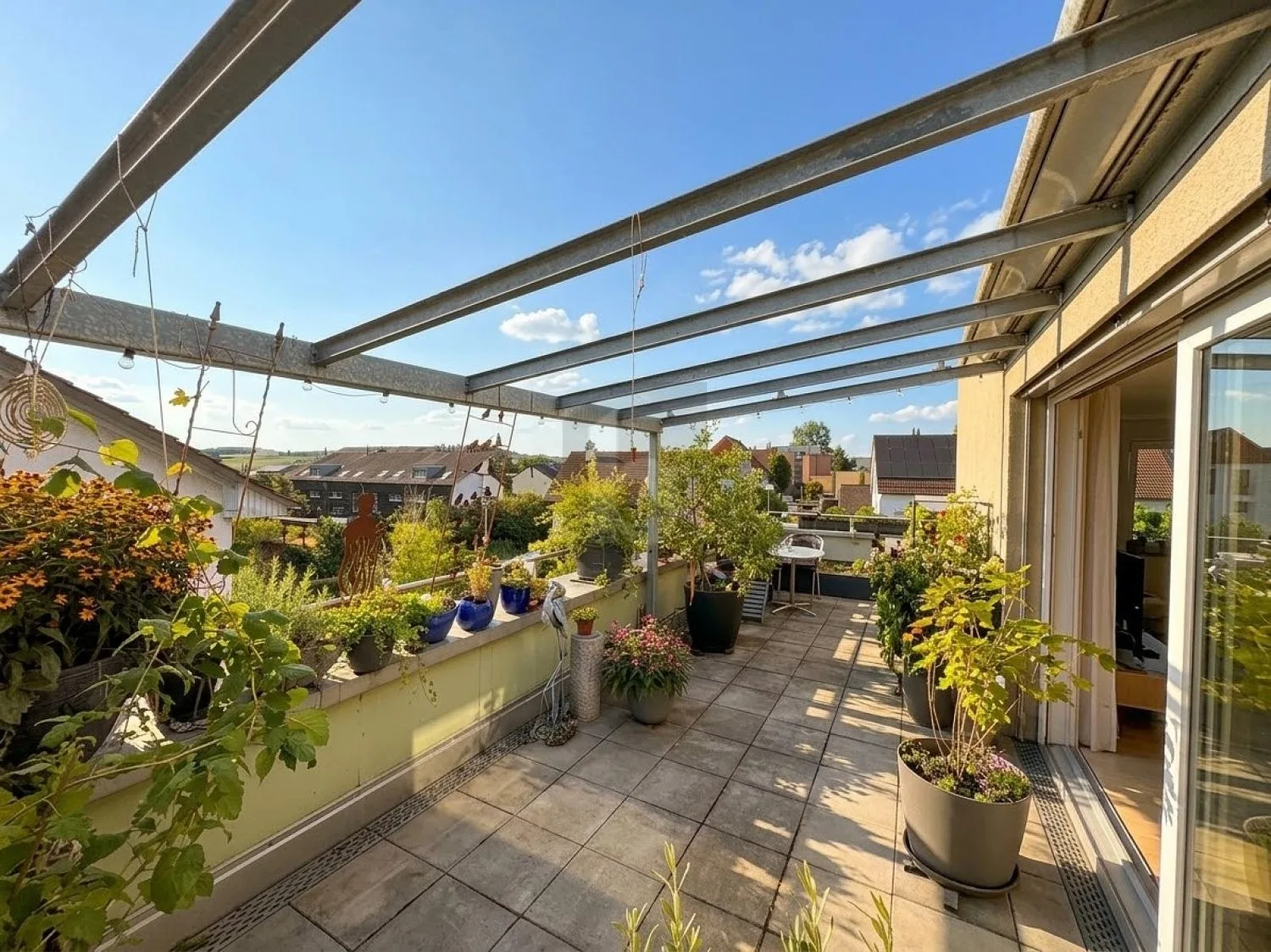 LICHTDURCHFLUTETES ZUHAUSE MIT GROSSEM BALKON