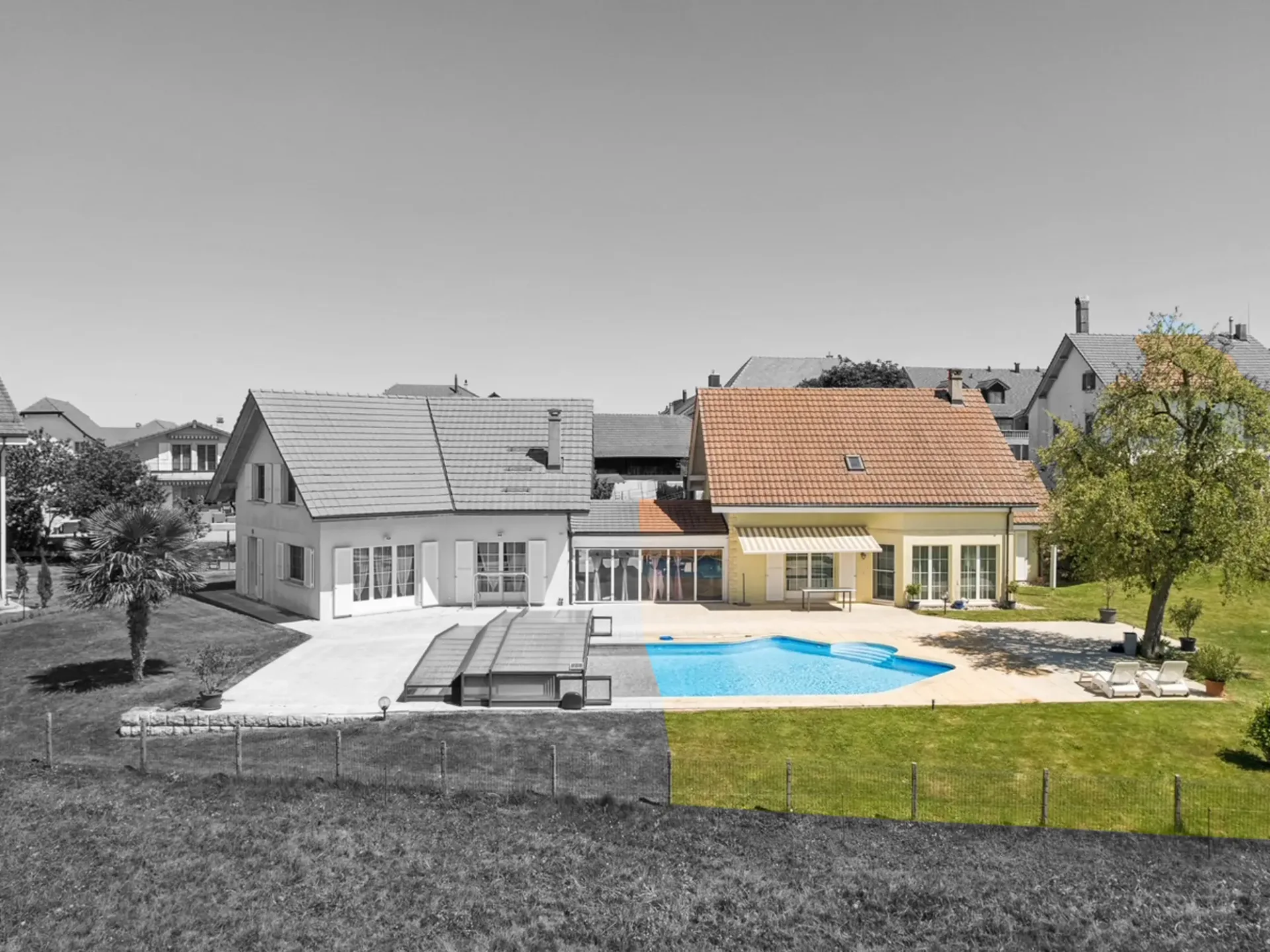 Einfamilienhaus mit Anbauten