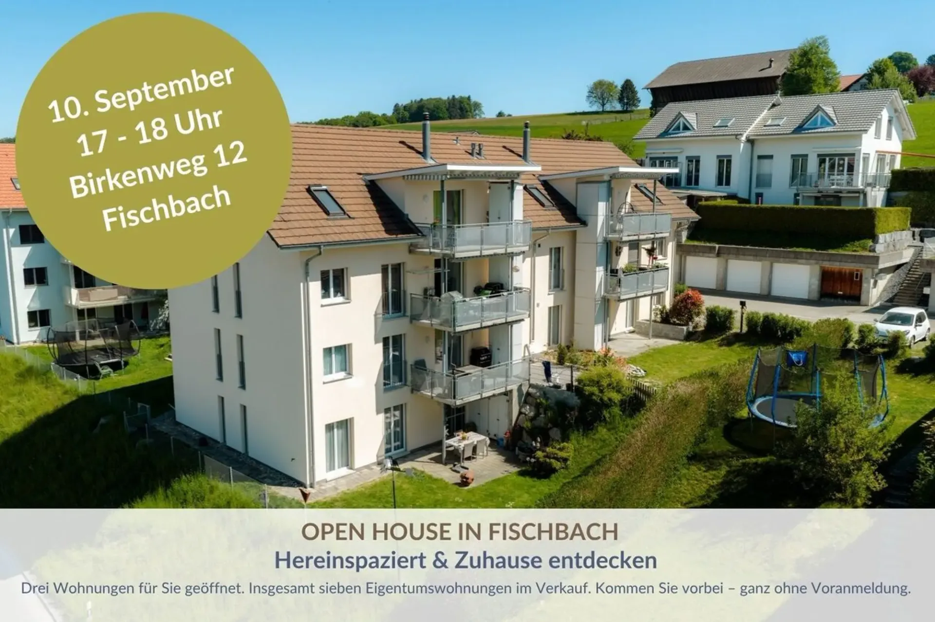 Grosszügige 3½-Zimmer-Gartenwohnung mit Hobbyraum