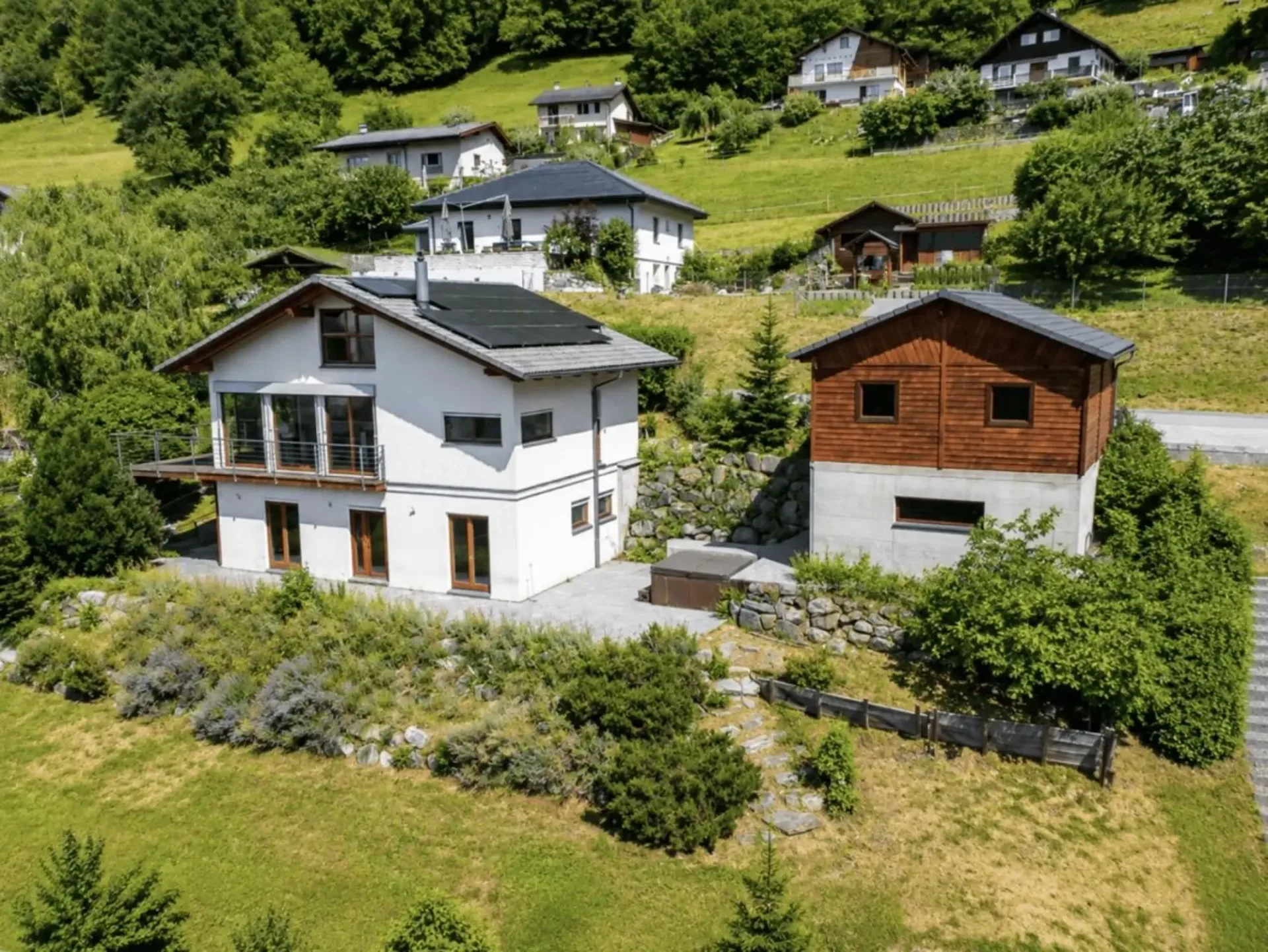 Architektenhaus von Ausnahme mit Panoramablick auf die Dents du Midi in Corbeyrier