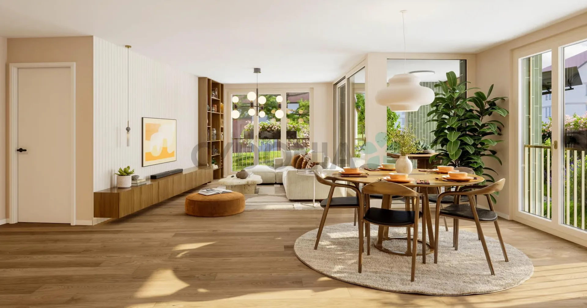 Neue 4.5-Zimmer-Wohnung 106 m² PPE mit Loggia