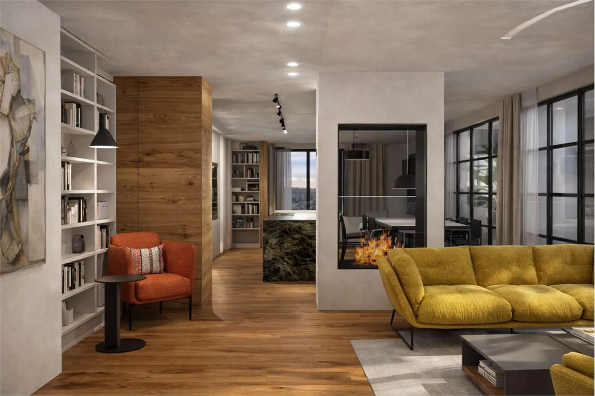 Prestigioso attico panoramico con terrazze coperte