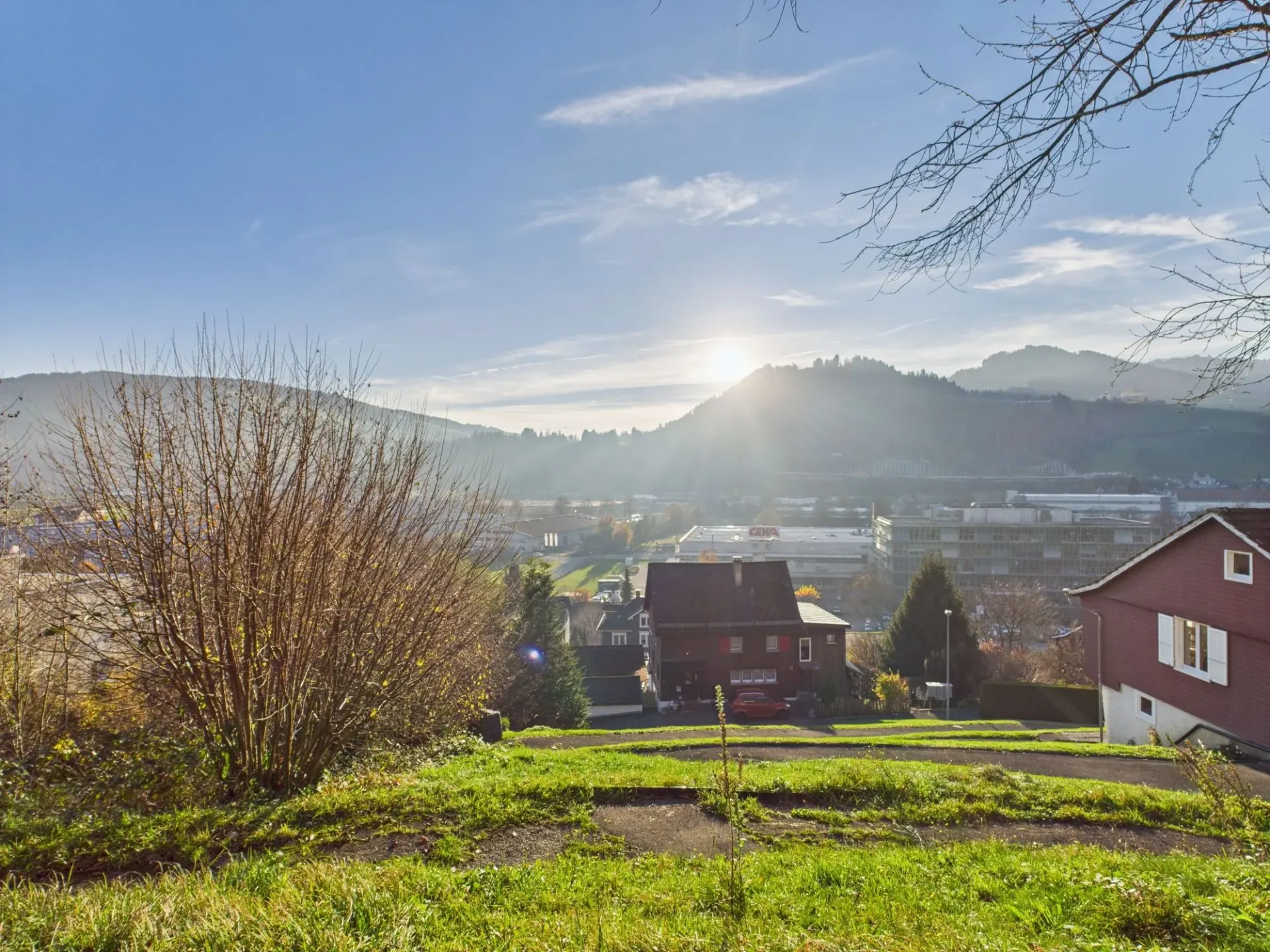 Attractive plot with two single-family homes in Wattwil - 1,130 m²