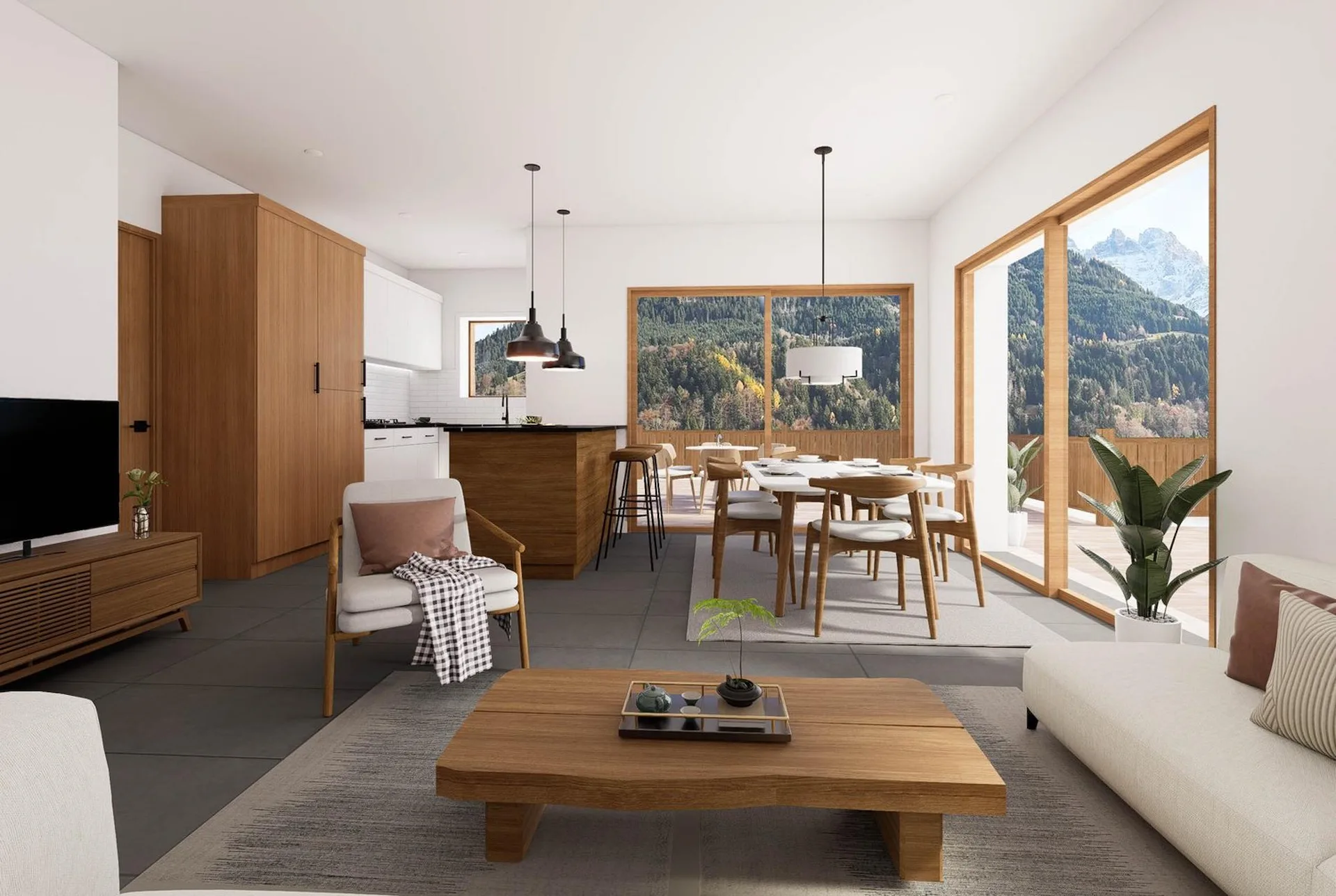Superbe Apartment 3.5 Zimmer in einem neuen Chalet in Val-d'Illiez