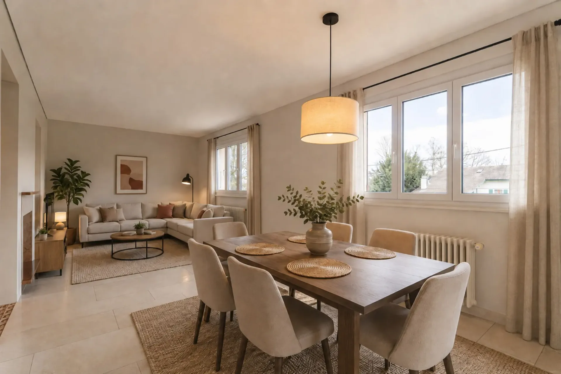 Apartment on the upper floor with garden in Versoix