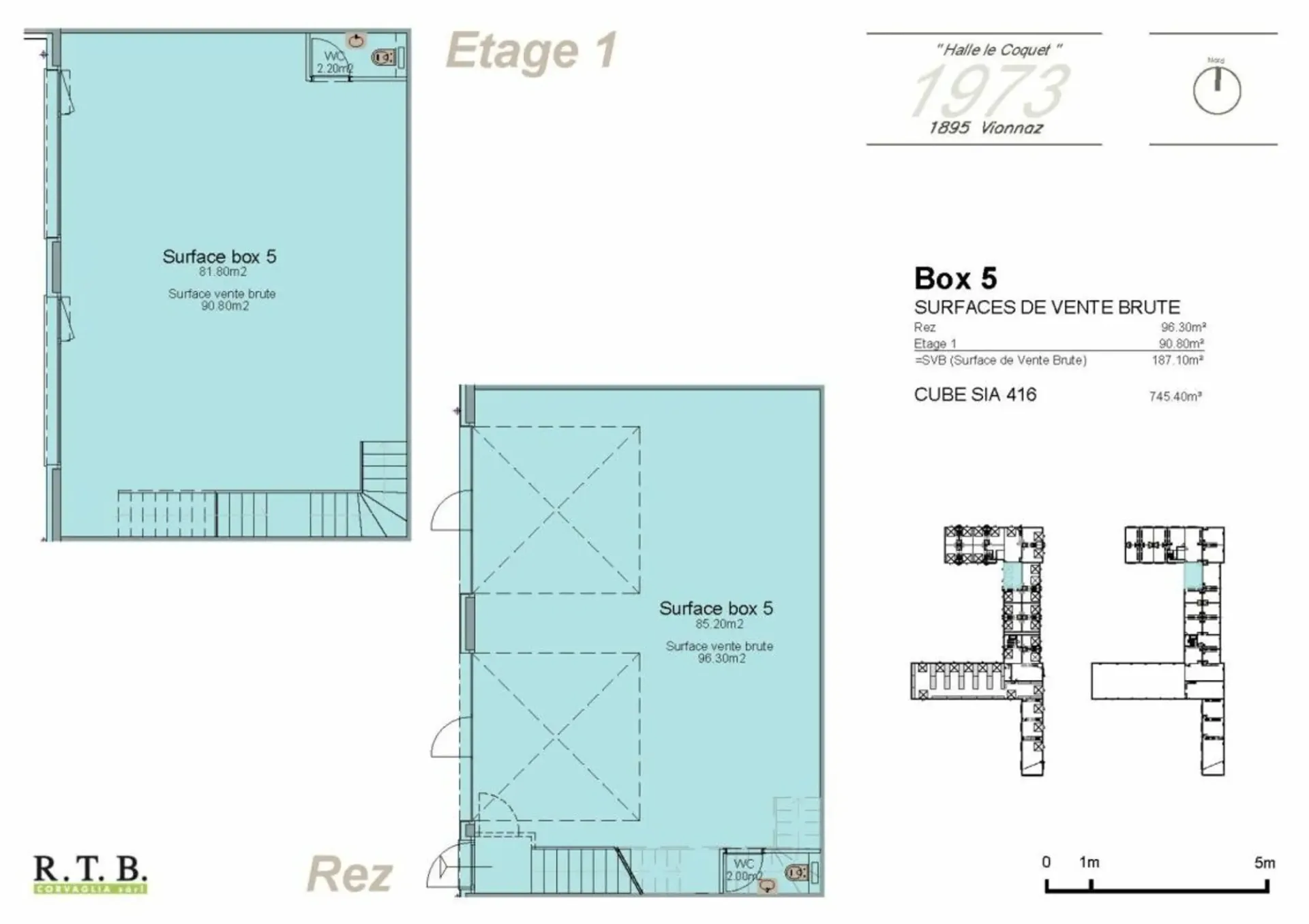 Industriehalle in PPE Le Coquet 1973 Box 5 in Duplex
