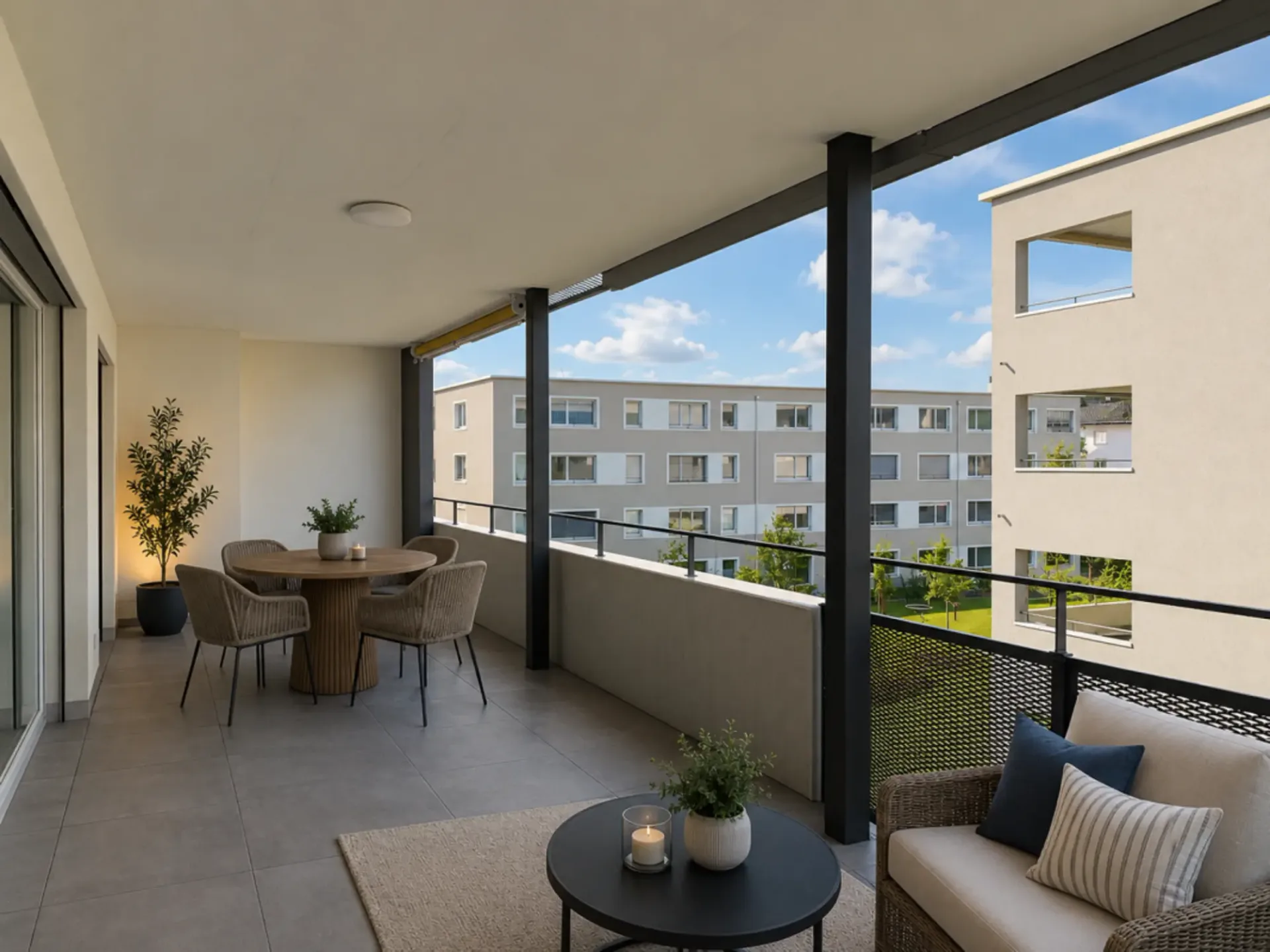 Confort de vie avec balcon spacieux