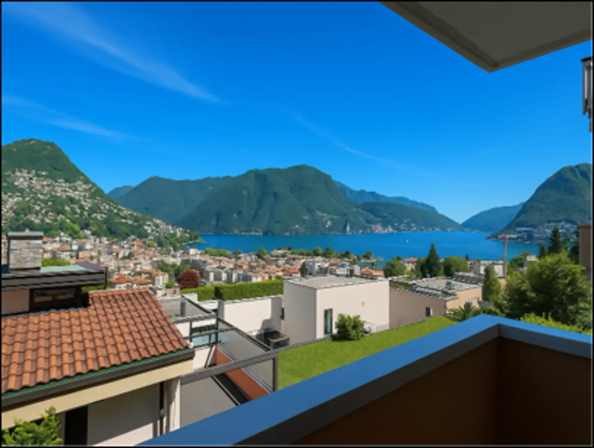 Affascinante appartamento di 3,5 locali con vista panoramica a Massagno