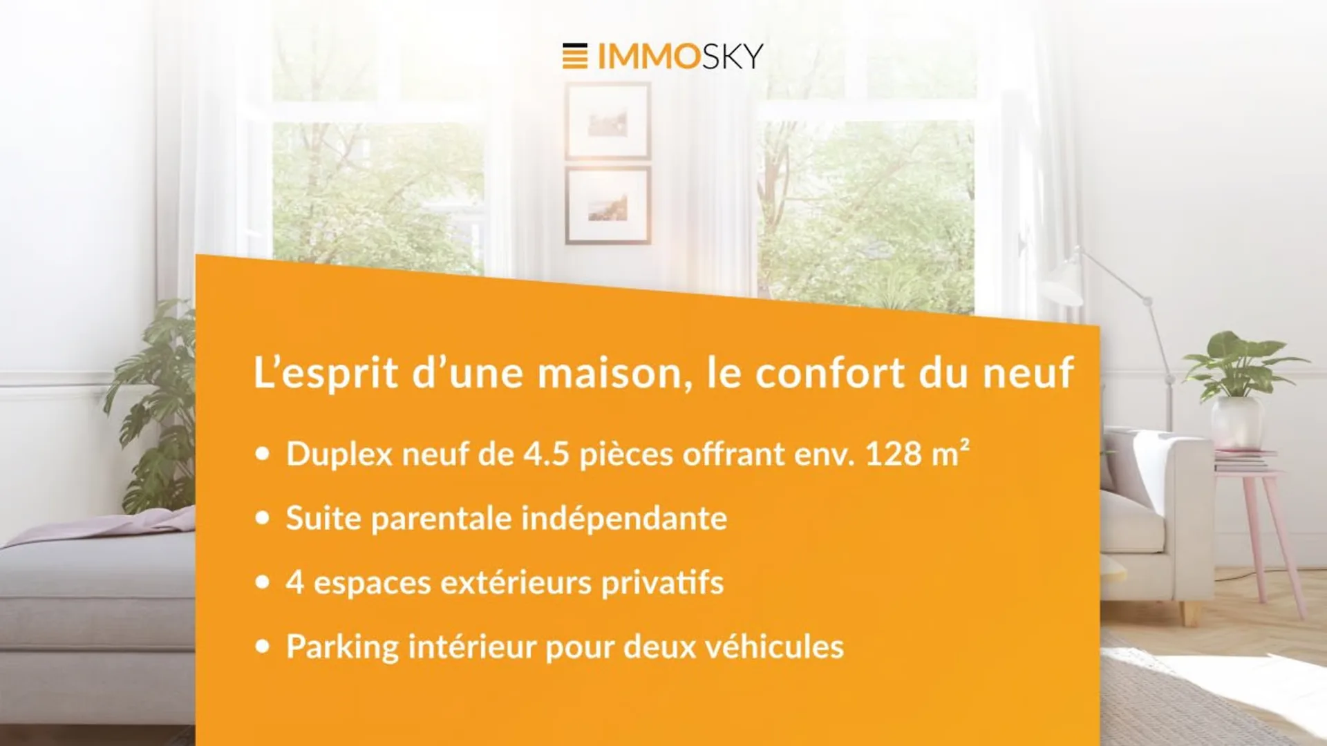 Le confort d'une maison dans un duplex neuf