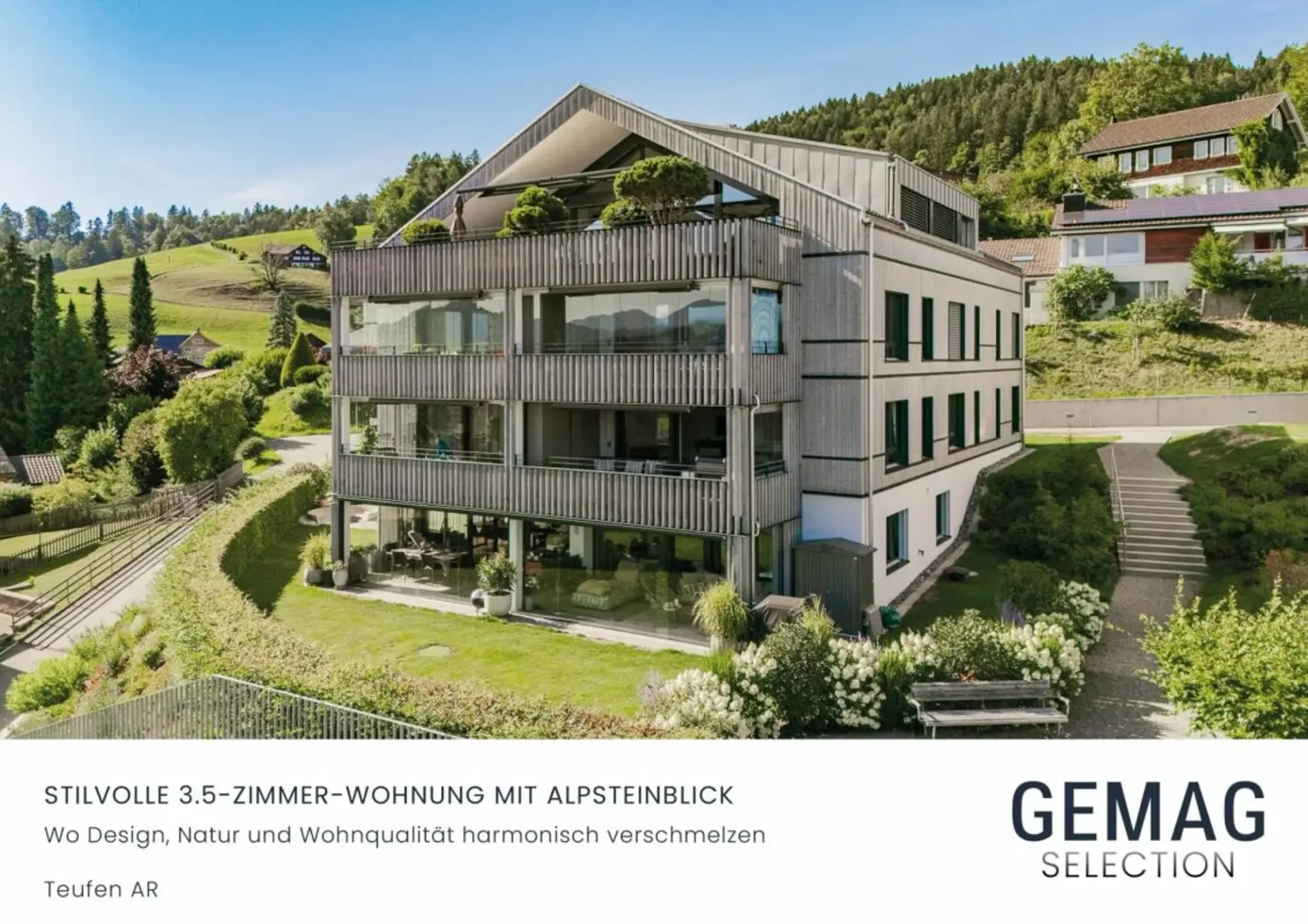 Stylish 3.5-room apartment with Alpstein view