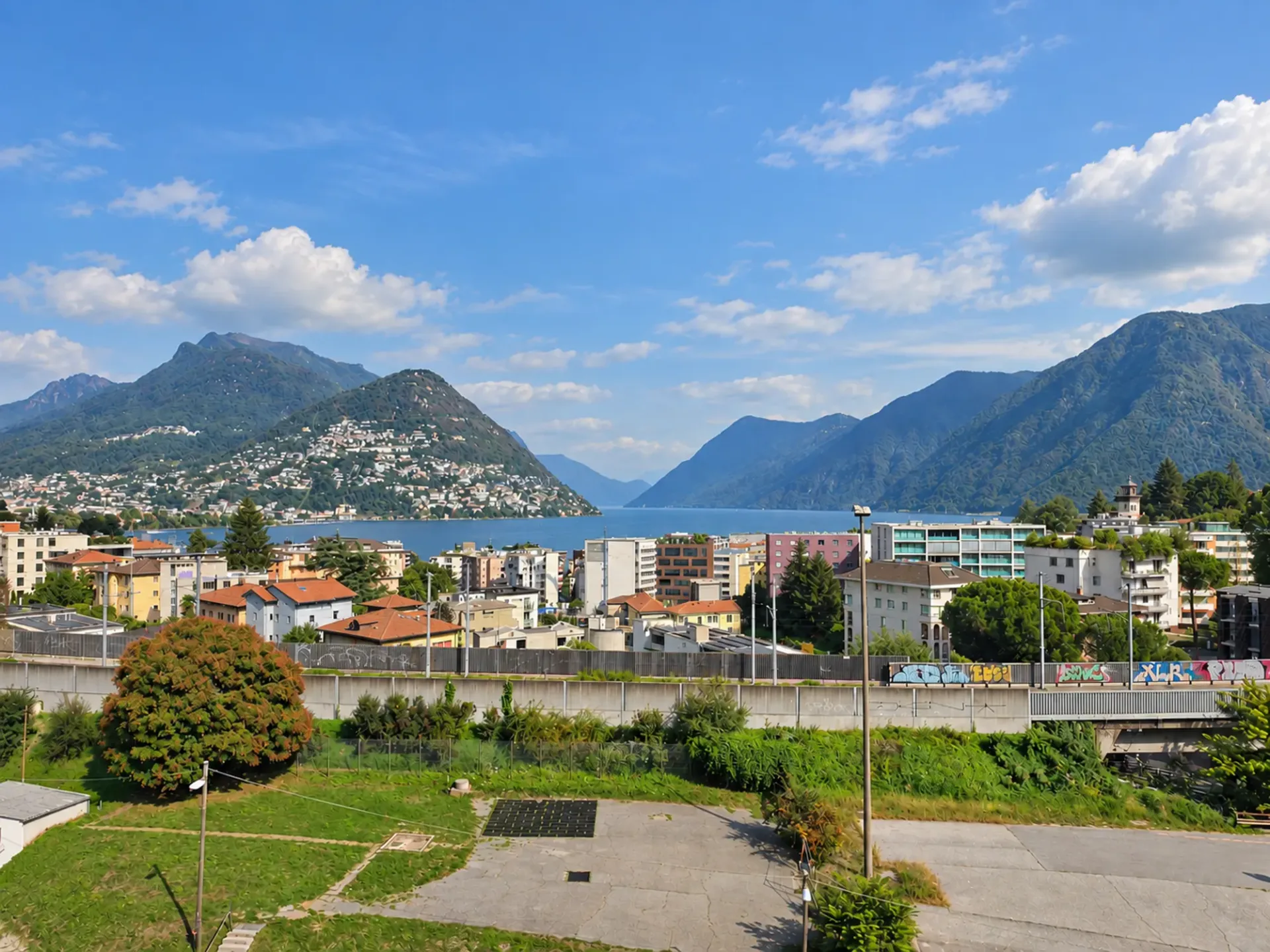 Lugano: Appartement de 2.5 pièces rénové au dernier étage avec vue splendide sur le lac
