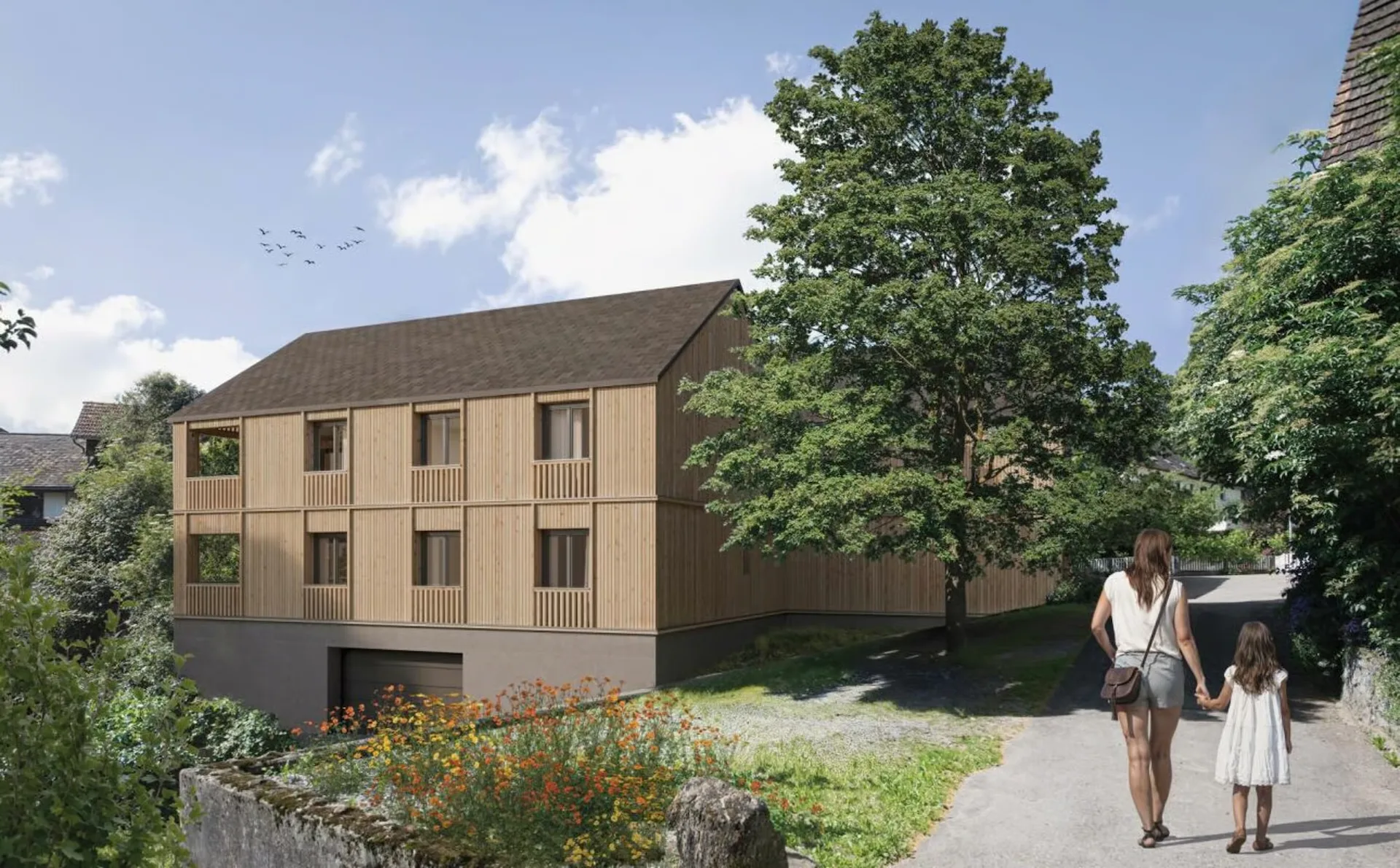 4 ½-Zi-Dach-Maisonettewohnung an idyllischer, ruhiger Wohnlage in Oberschan