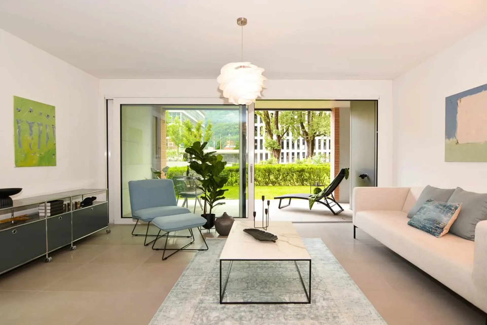 Piacevole 3.5 con giardino, ottima posizione, v. tour 360°