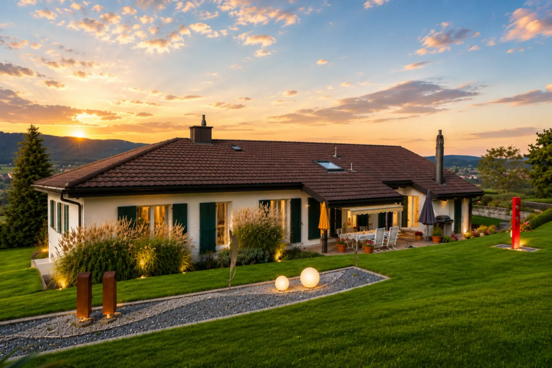 Grosszügiges 6.5-Zimmer-Einfamilienhaus mit viel Land und Entwicklungspotenzial in Dänikon