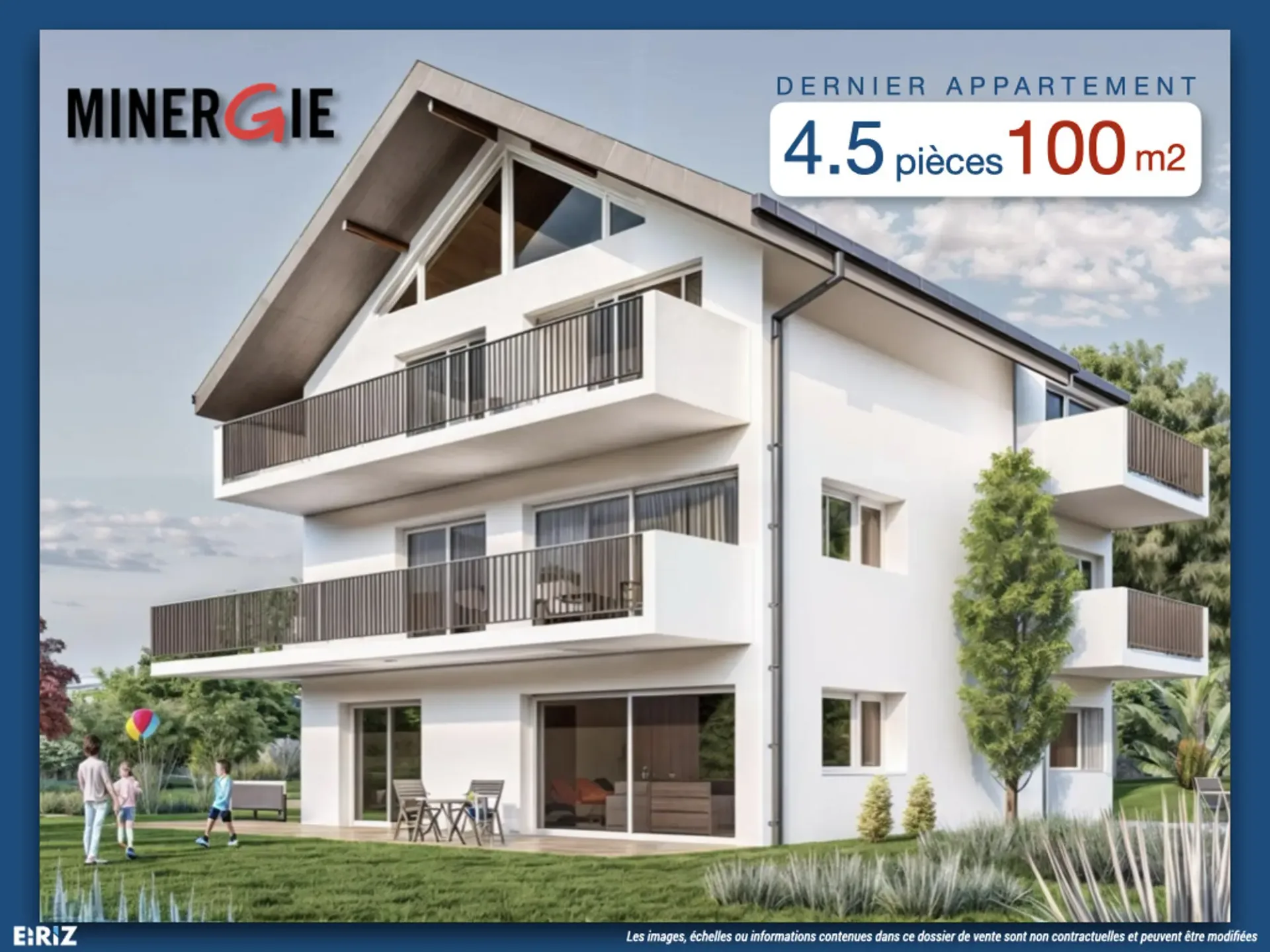 Letztes 4.5-Zimmer-Apartment verfügbar, exklusive Residenz mit 3 Wohnungen in Prilly