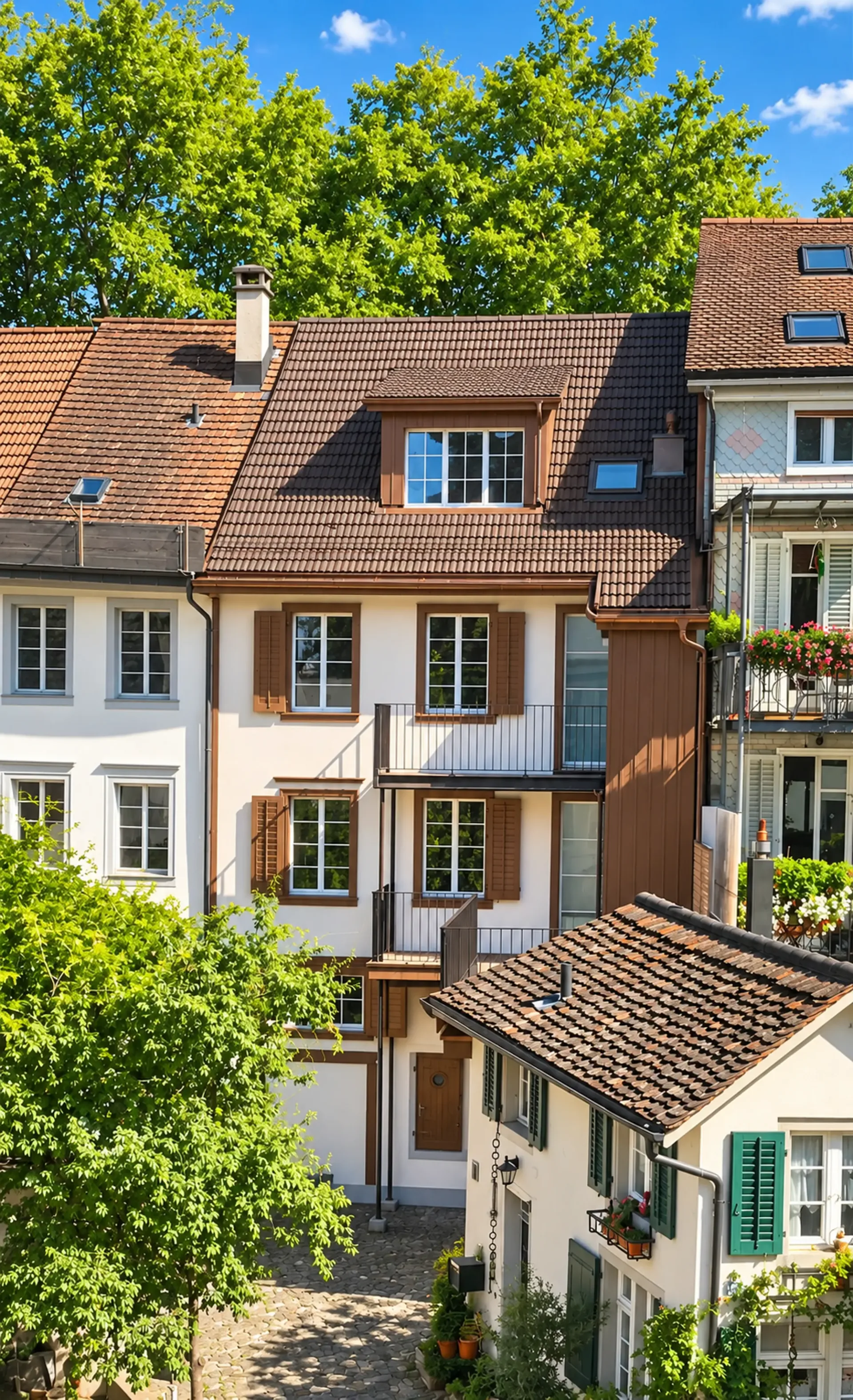 Appartamento di 3 locali ristrutturato con stile con balcone spazioso nel centro storico di Winterthur