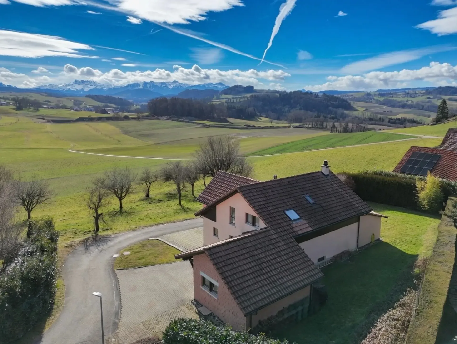 Villa familiale à 35 minutes de Lausanne, vue panoramique, calme et st
