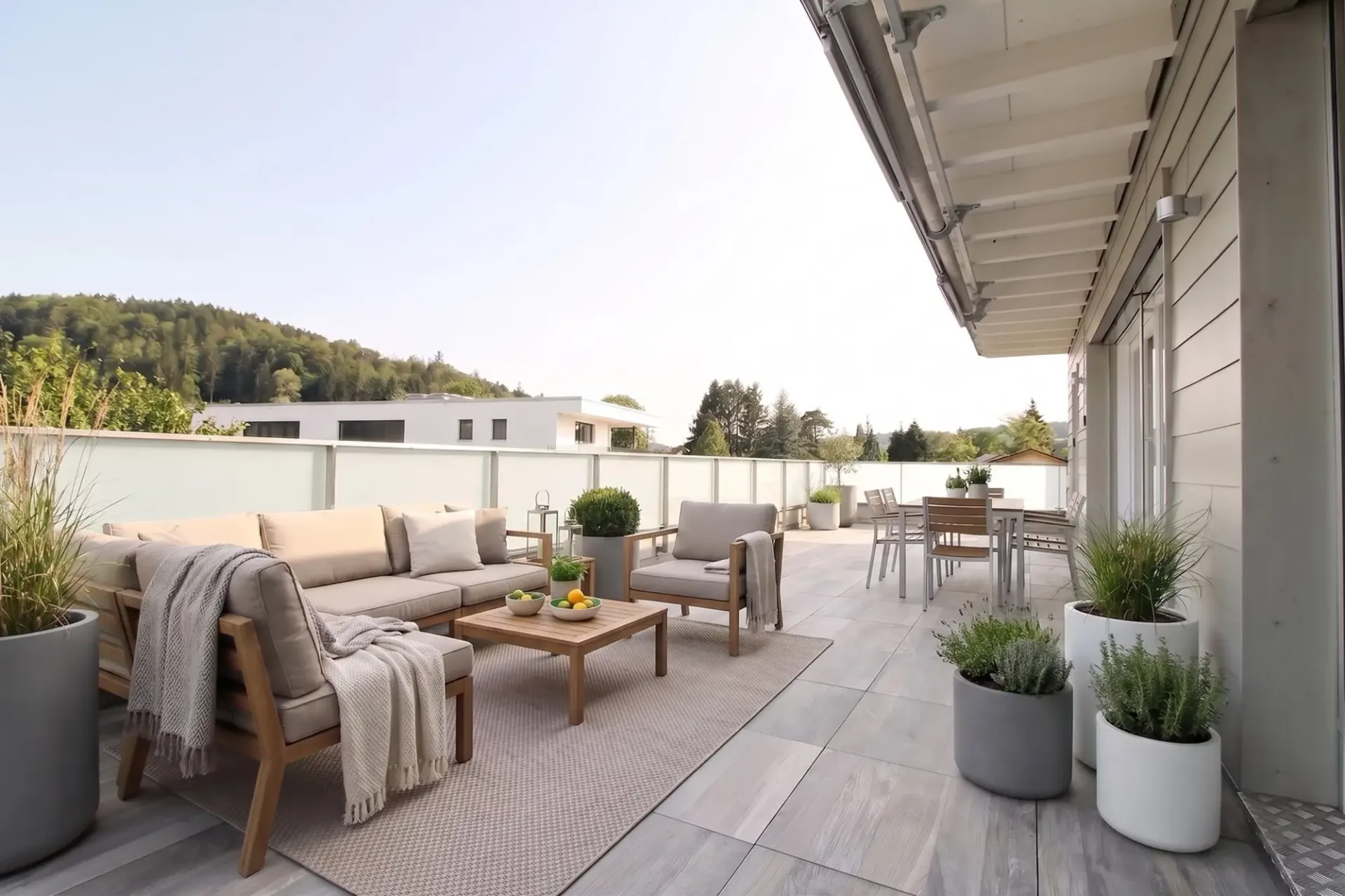 3.5-room apartment with large terrace and green views