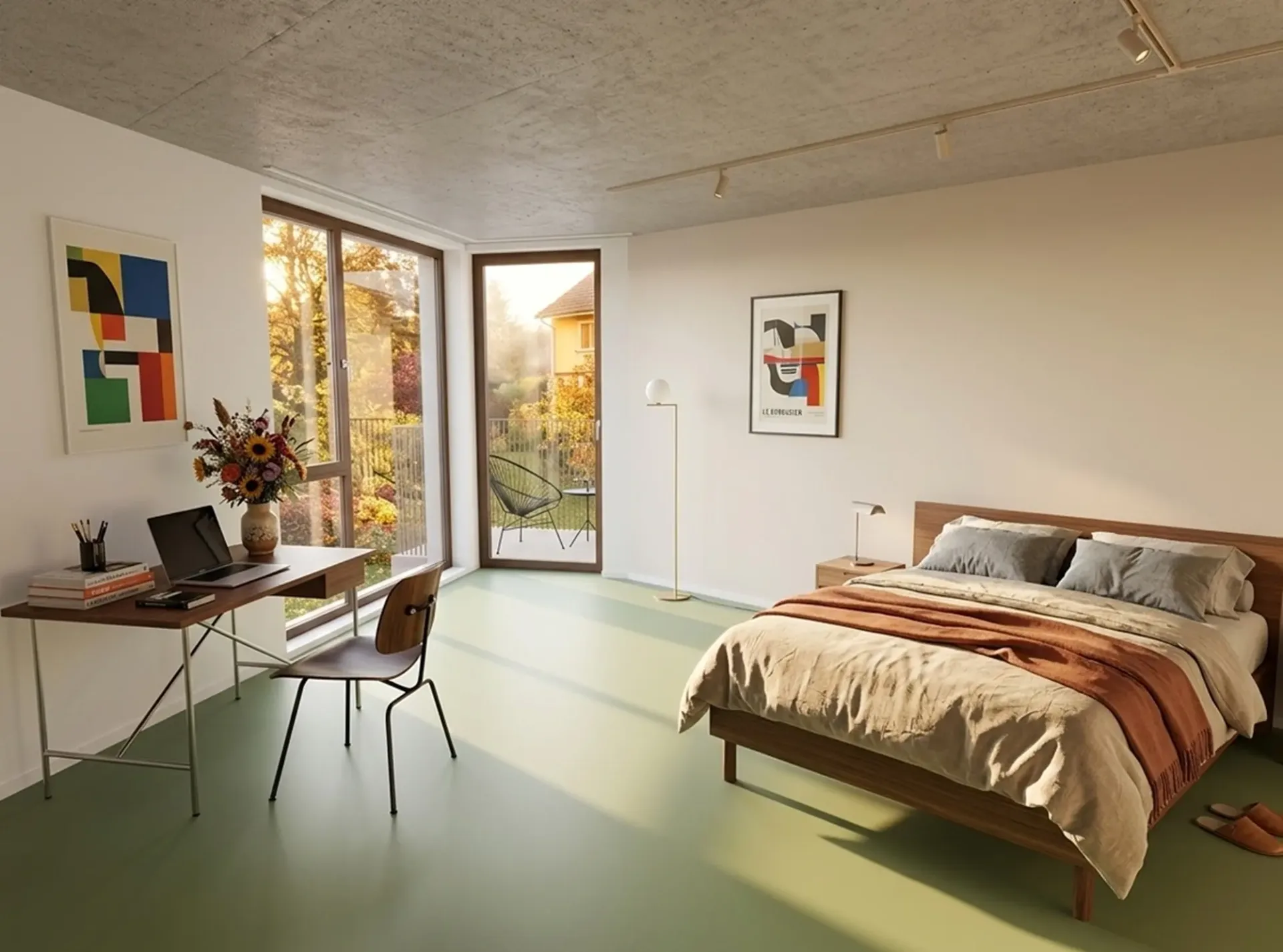 Erstbezug in Zürich moderne 1-Zimmer-Wohnung mit Balkon