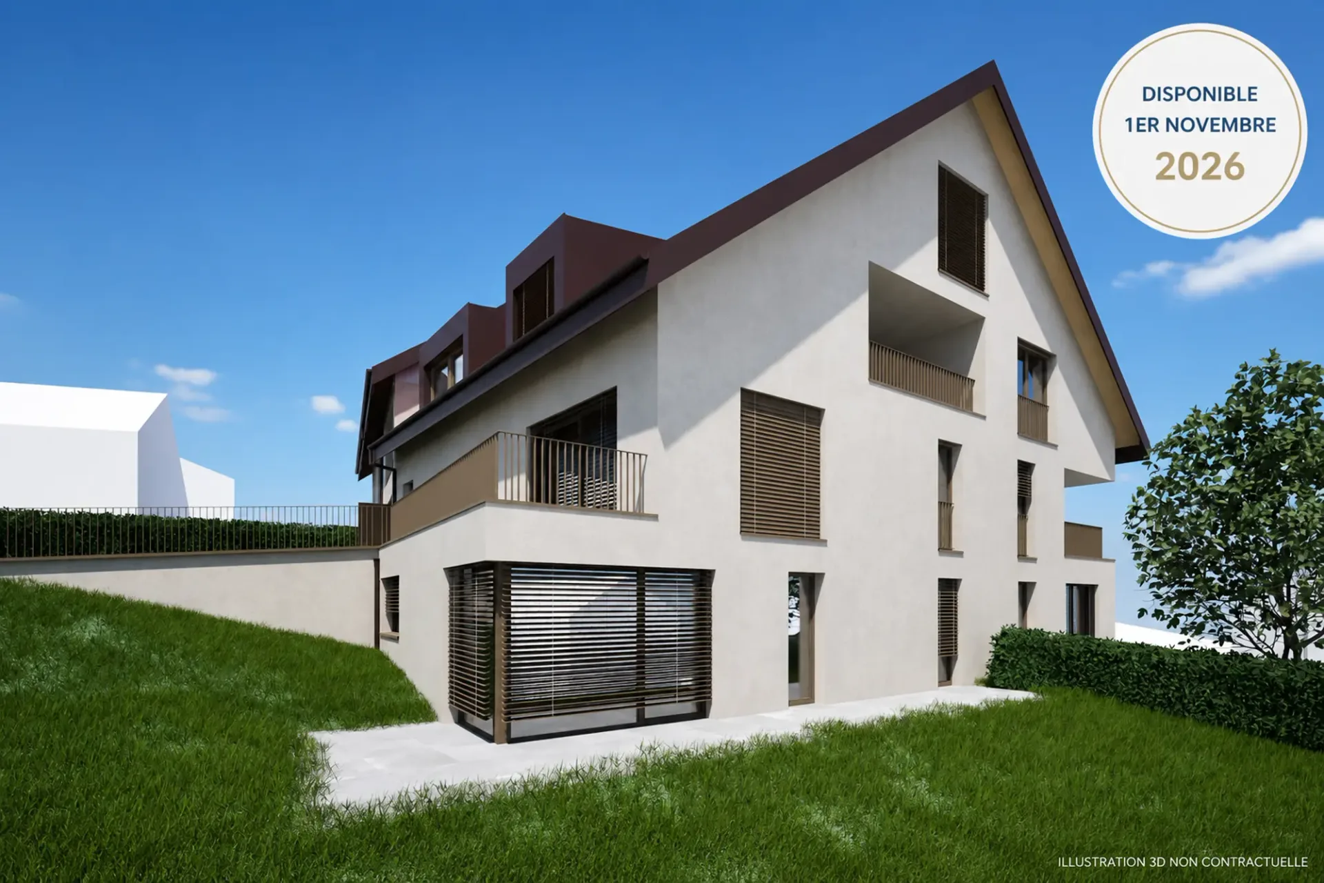 Neue Vermietungsaktion - Wohnung Lot 1 mit 3,5 Zimmern und Garten