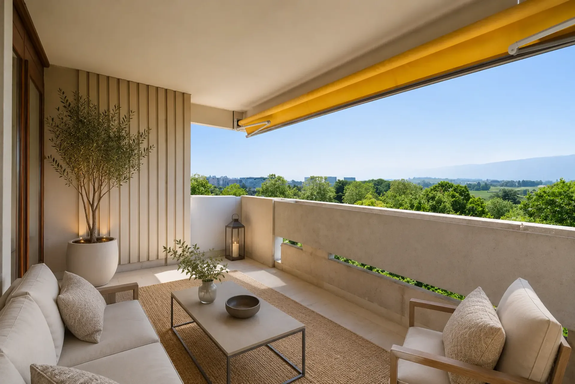 Geräumige 6-Zimmer-Wohnung mit freier Sicht in Meyrin
