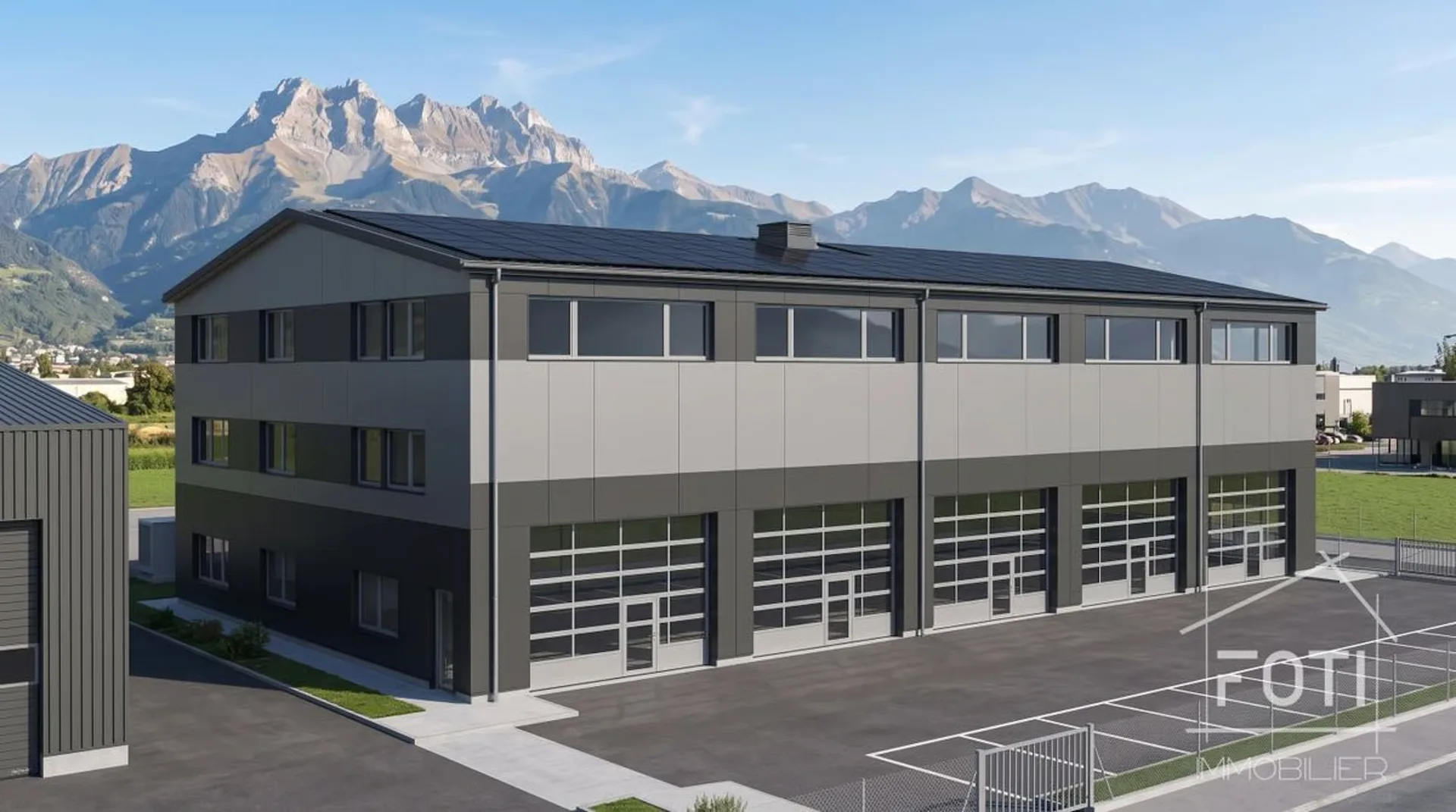 Modular commercial/industrial space of 102 m² in Collombey-Muraz