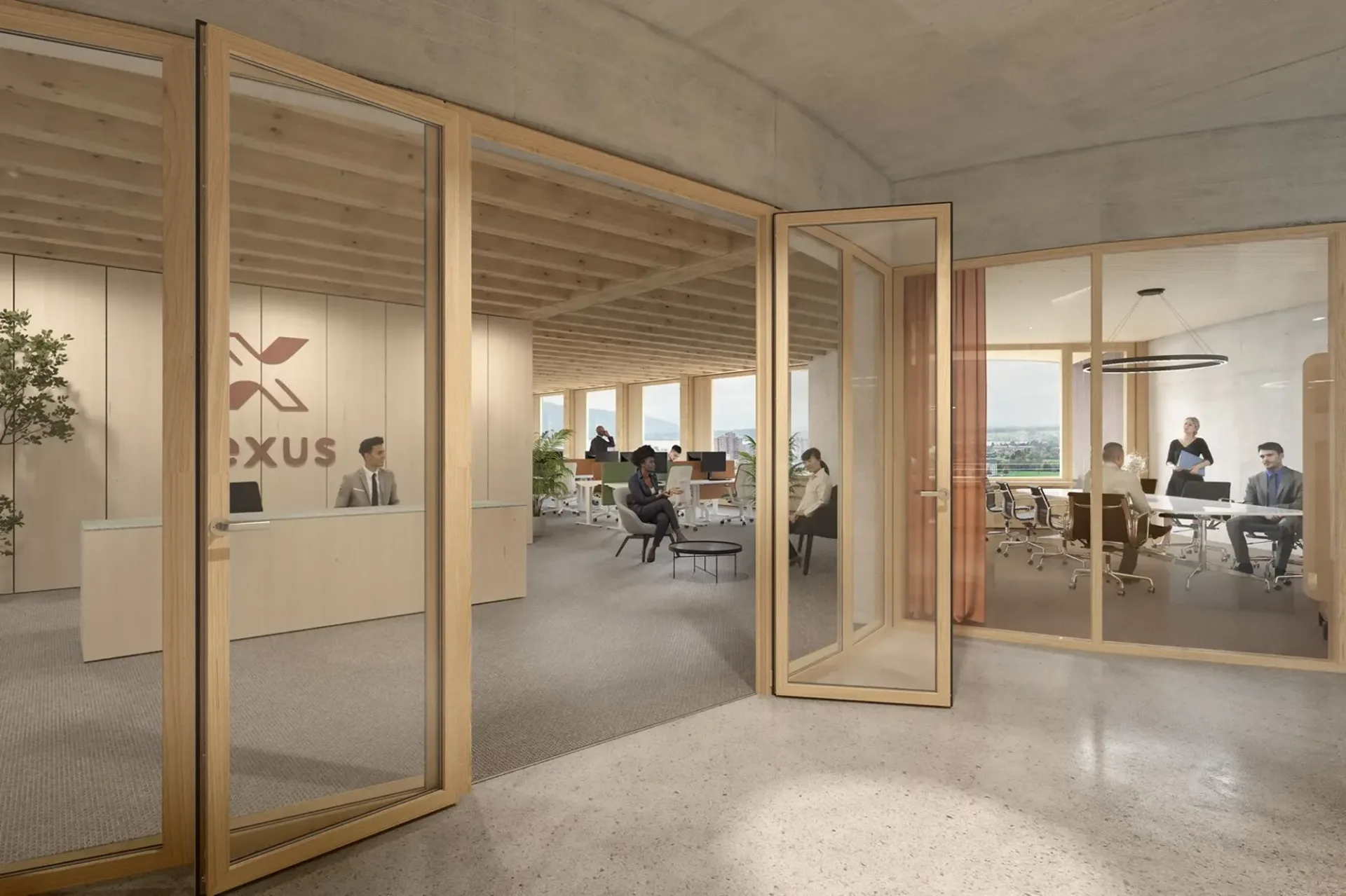 Inspirierende Büroarchitektur: Im Nexus trifft nachhaltiges Bauen auf die Arbeitsräume der Zukunft