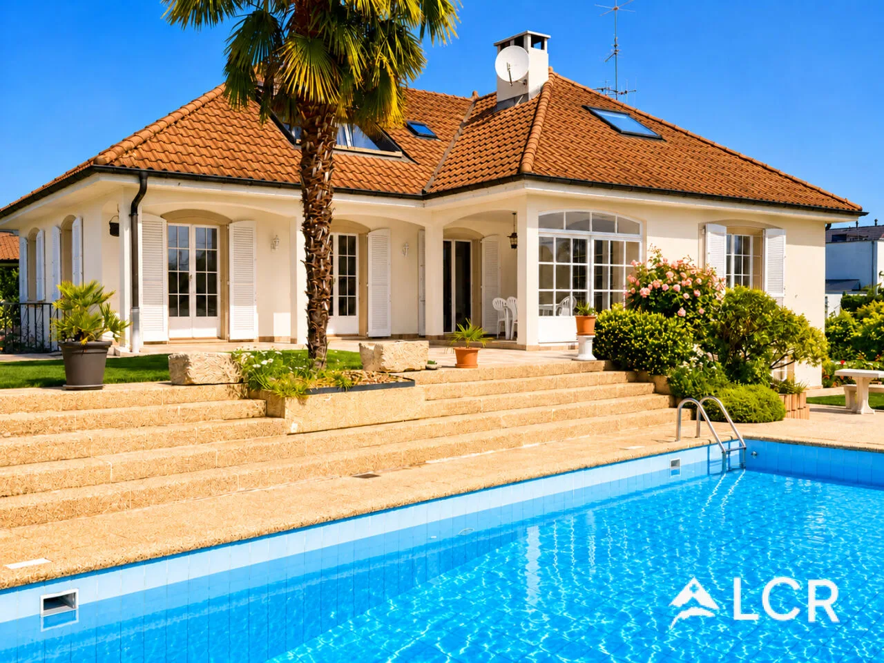 Magnifique maison familiale 8,5p / Jardin avec piscine et appartement indépendant