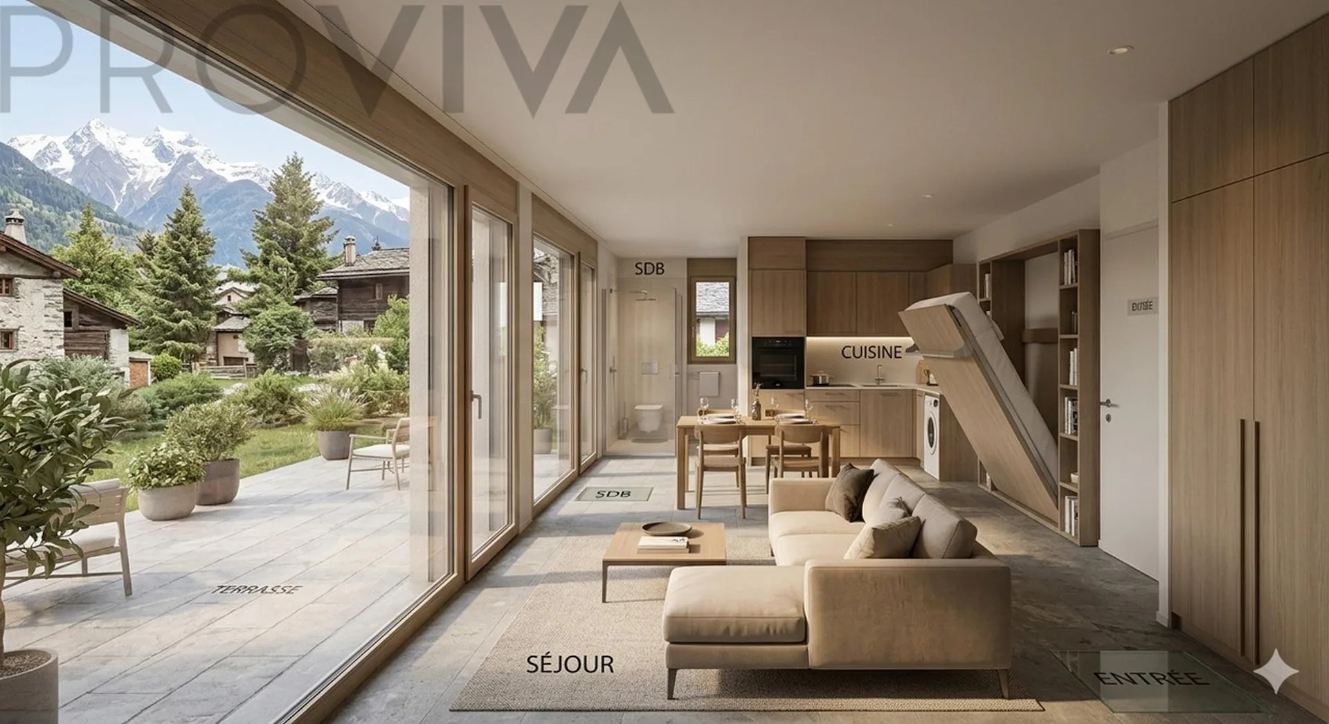 Modern mit großer Südterrasse