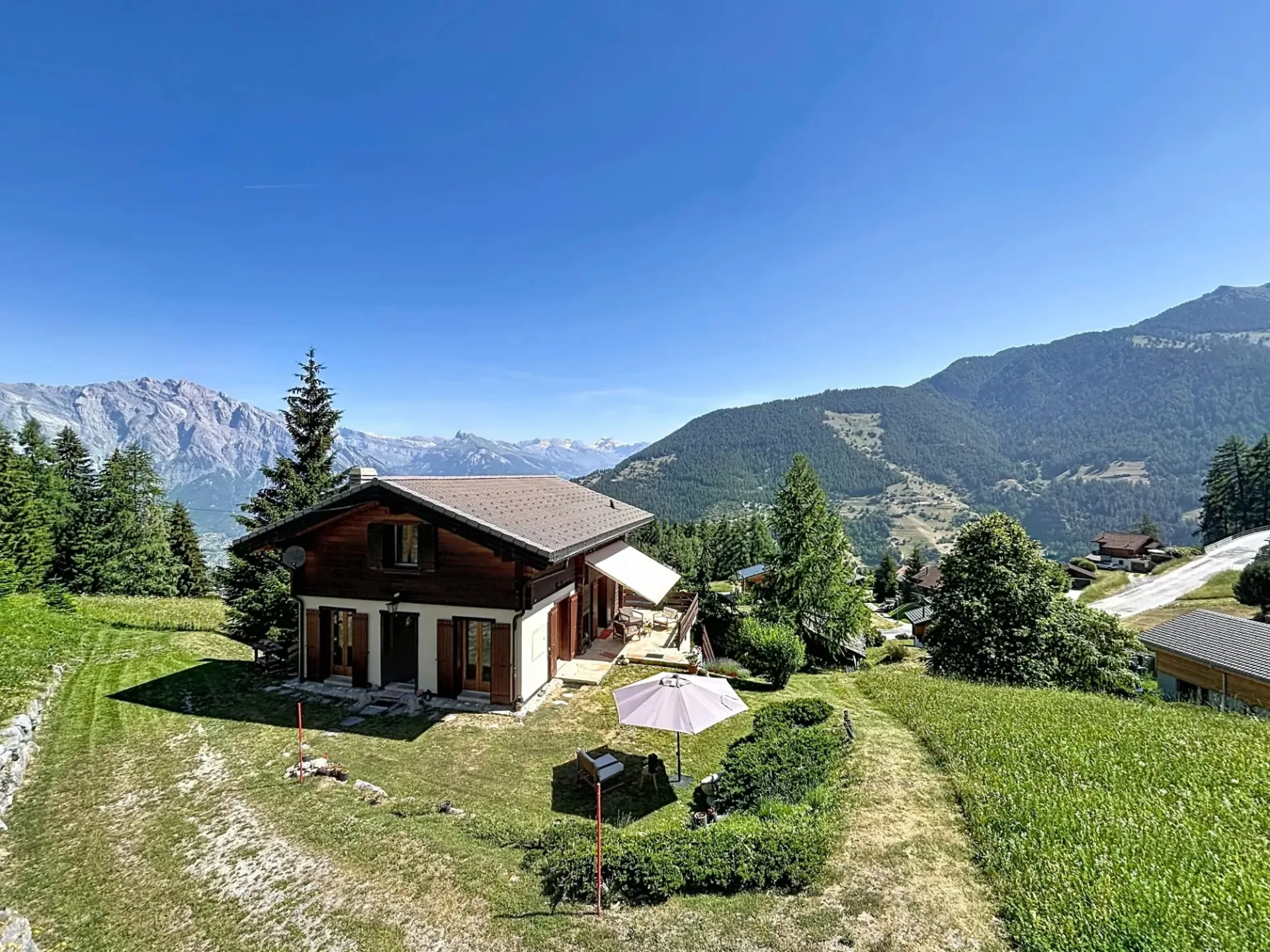 Chalet avec vue à couper le souffle