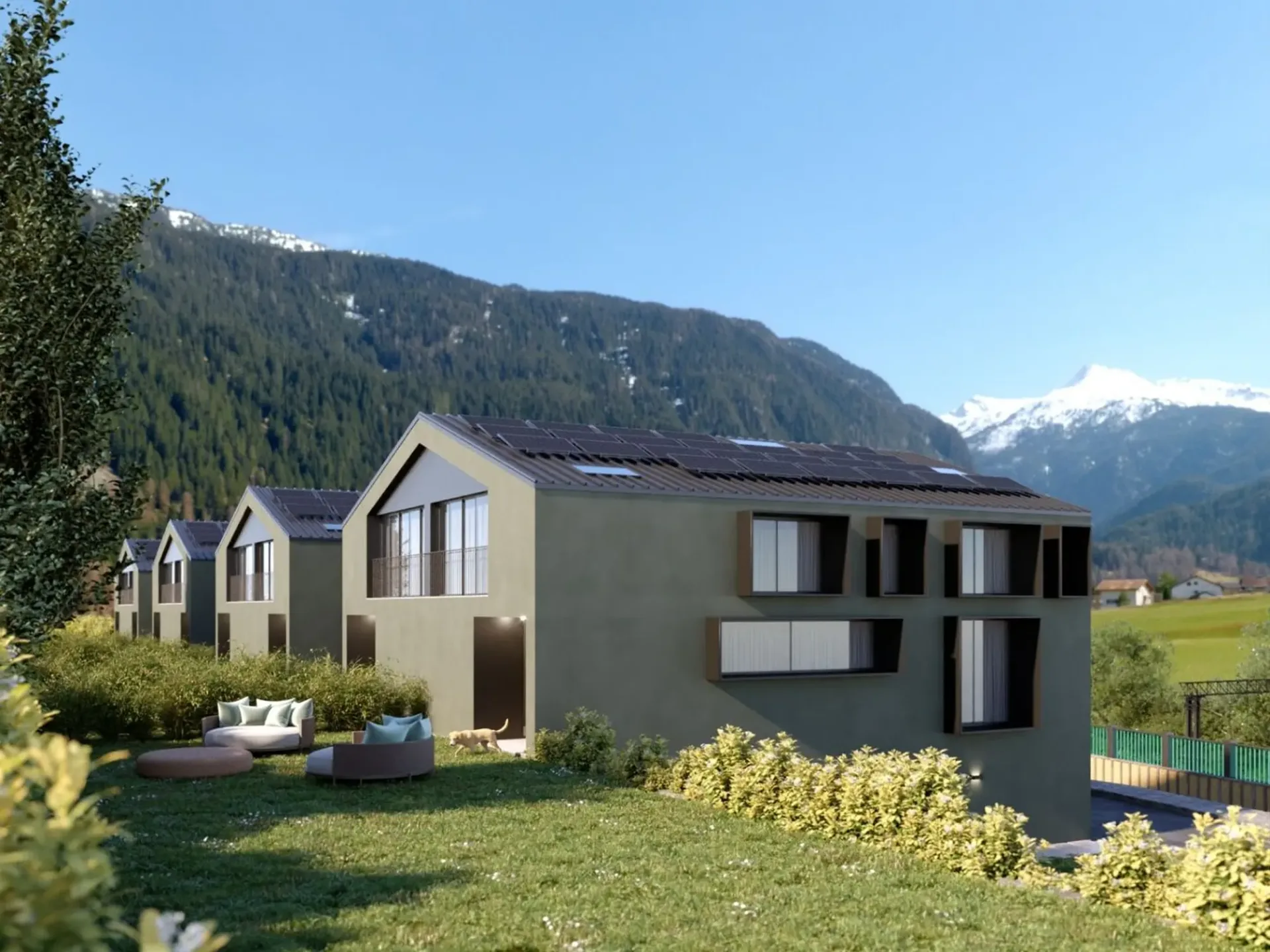 Das Zwillingshaus, Reihenhaus, Bellinzona Claro
